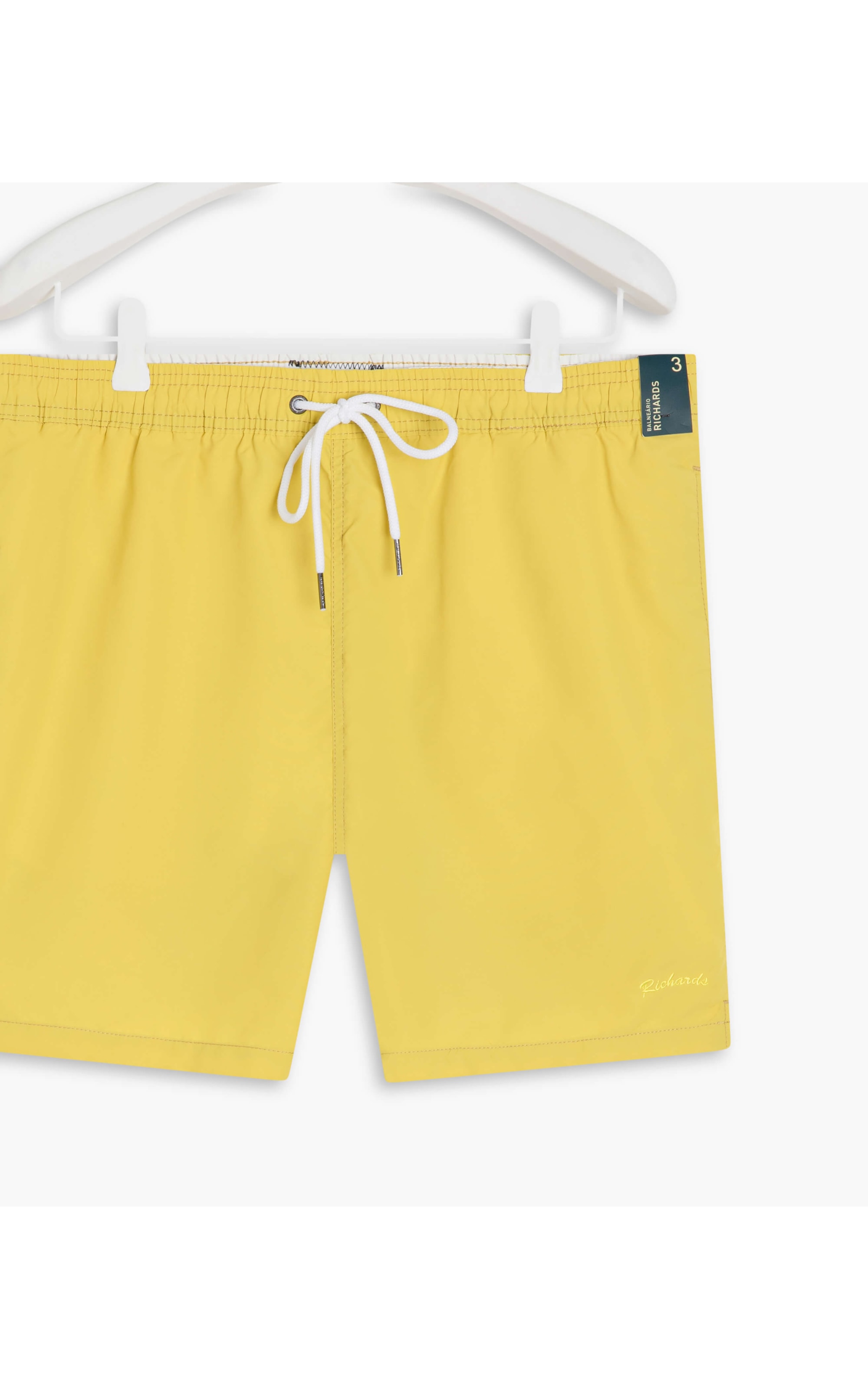 Beach Short Basic Regular Solid Lemon