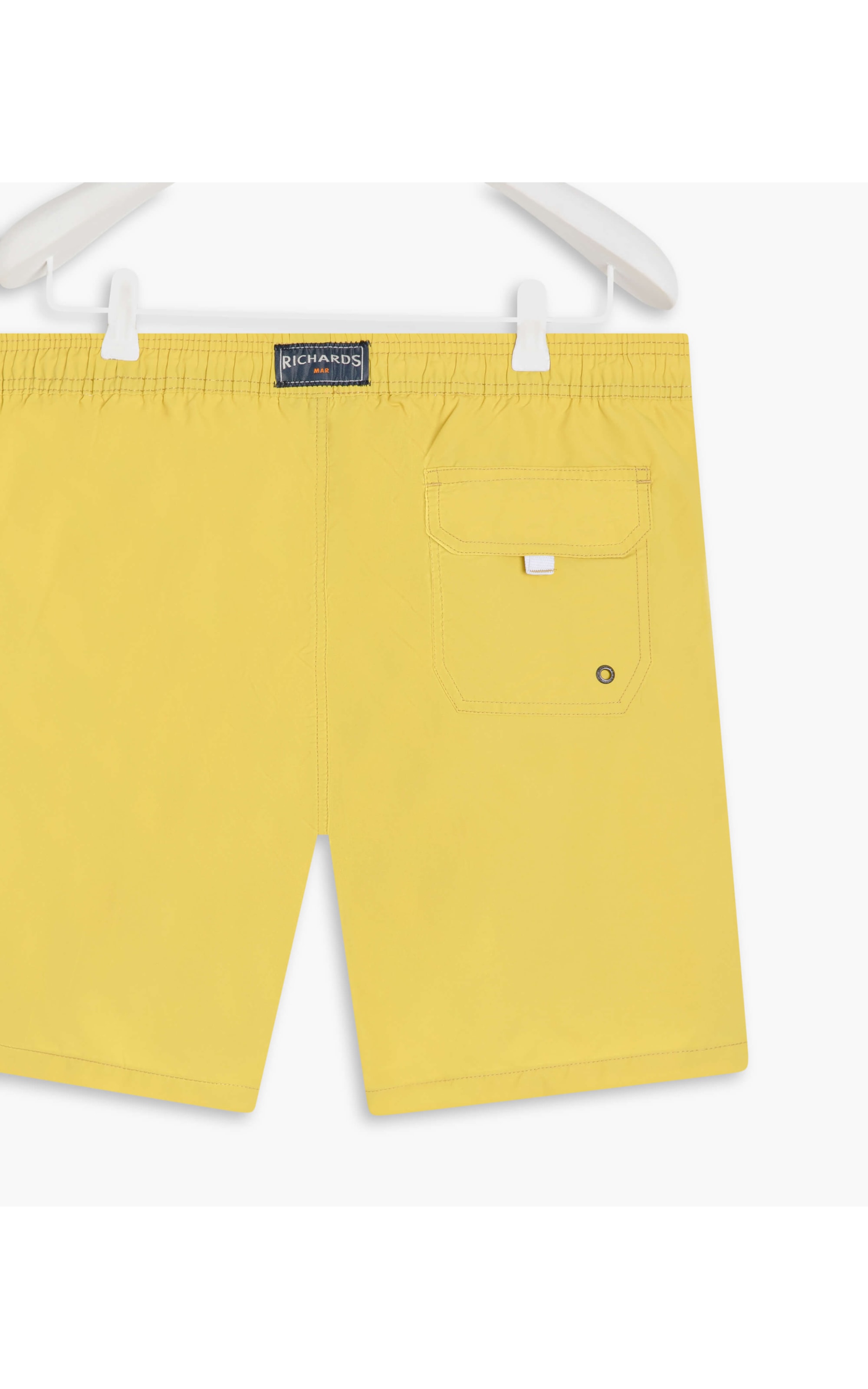 Beach Short Basic Regular Solid Lemon