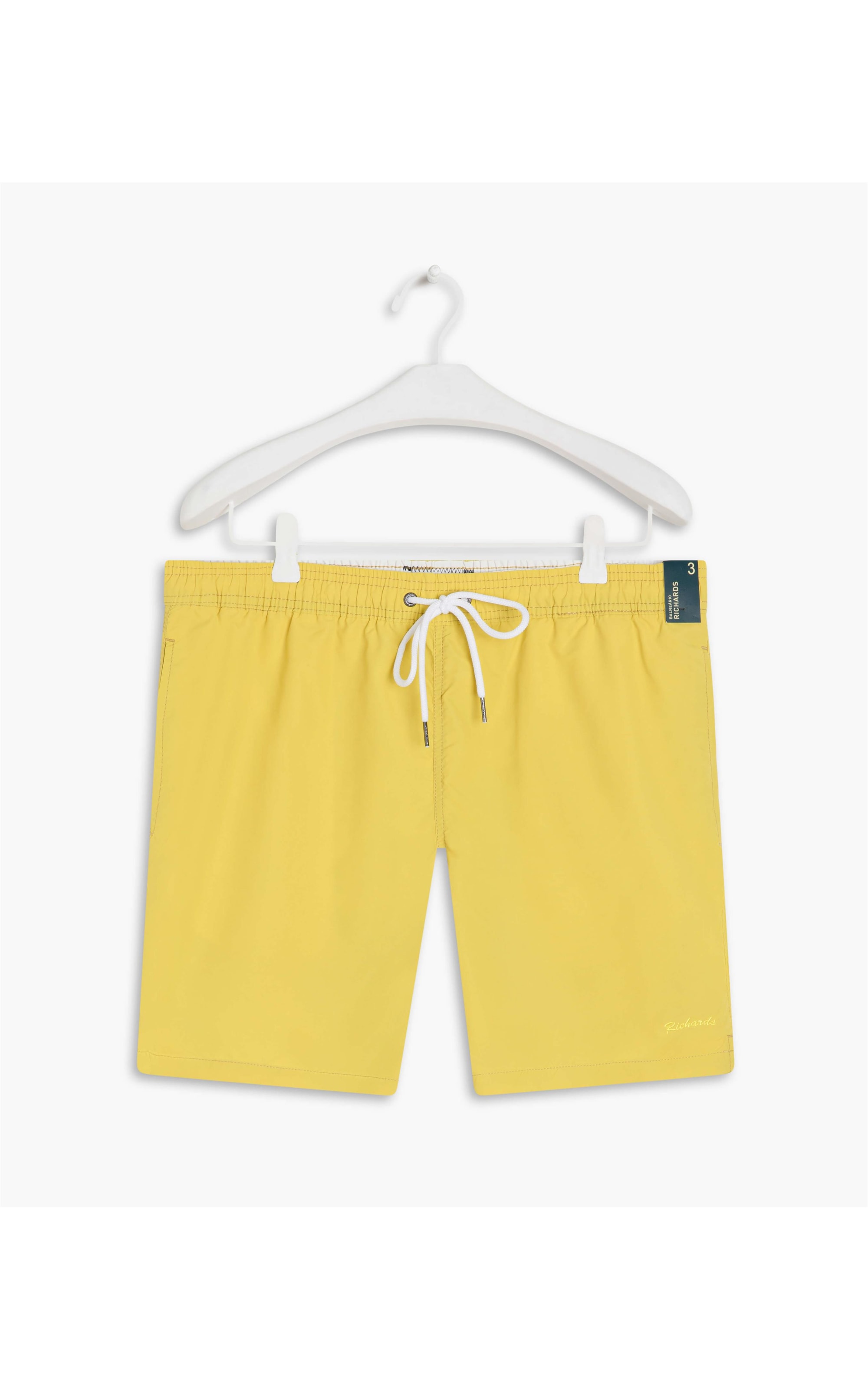 Beach Short Basic Regular Solid Lemon