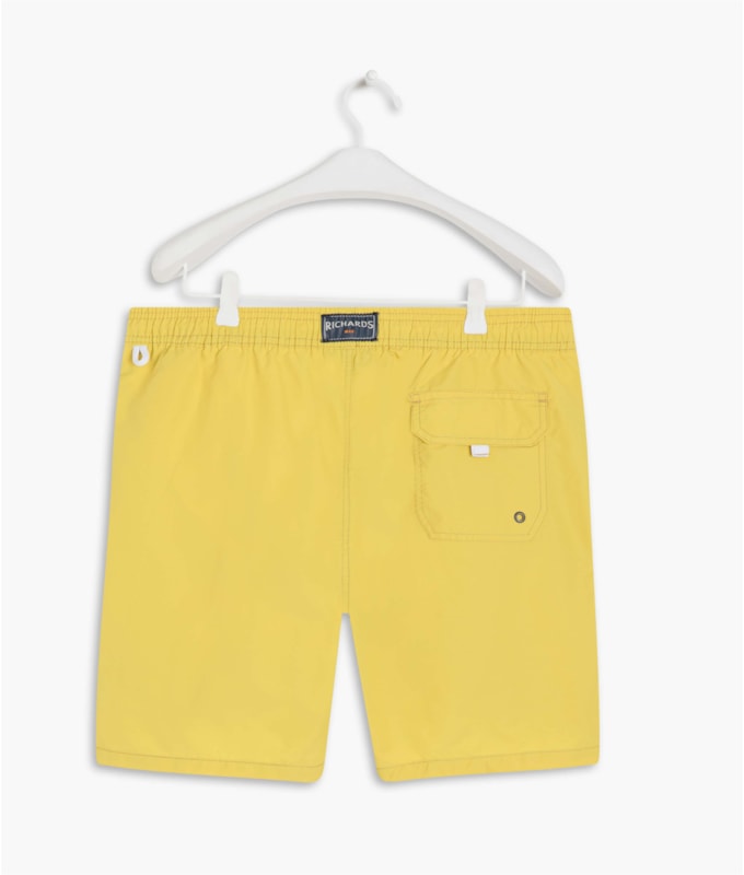 Beach Short Basic Regular Solid Lemon