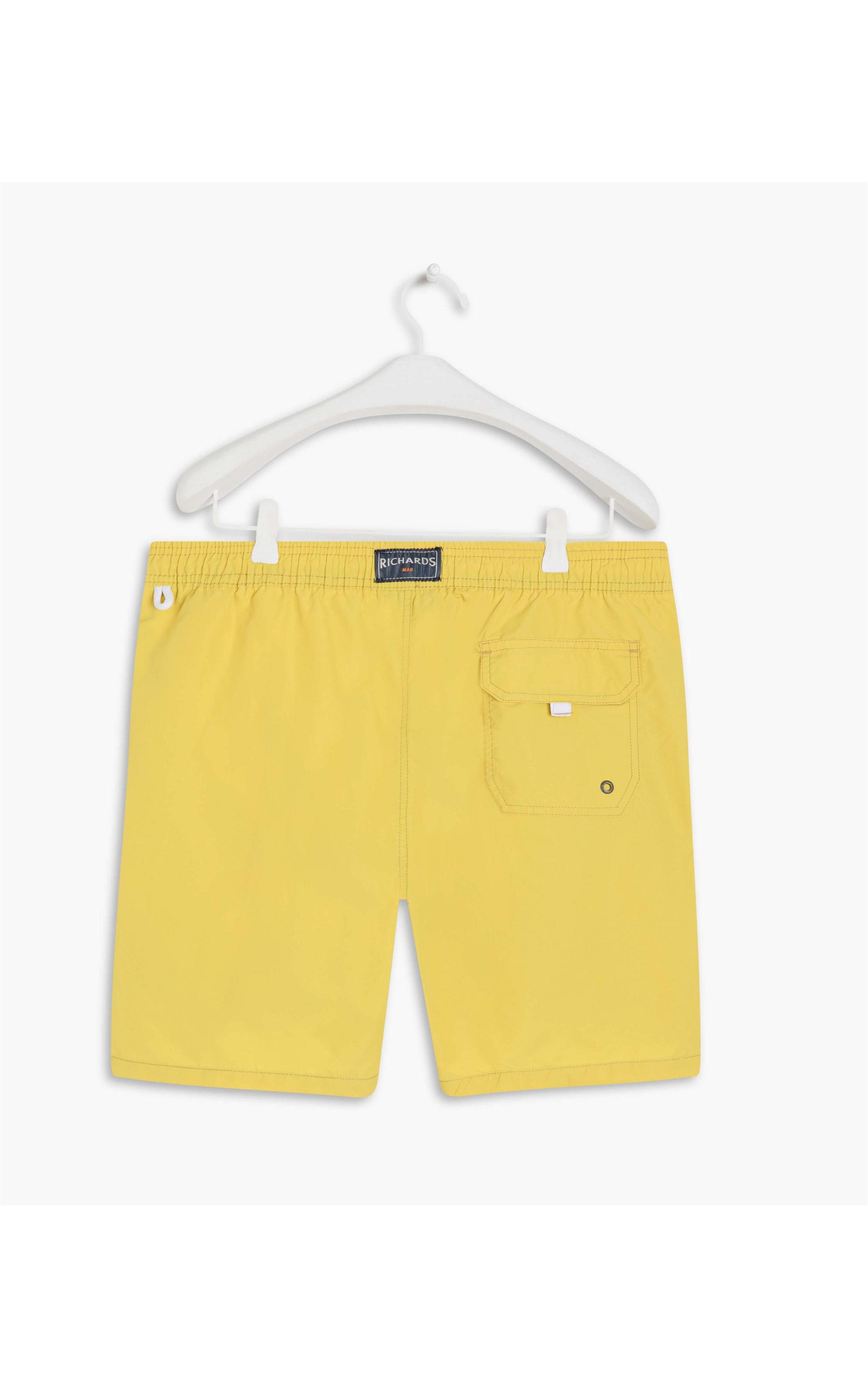Beach Short Basic Regular Solid Lemon
