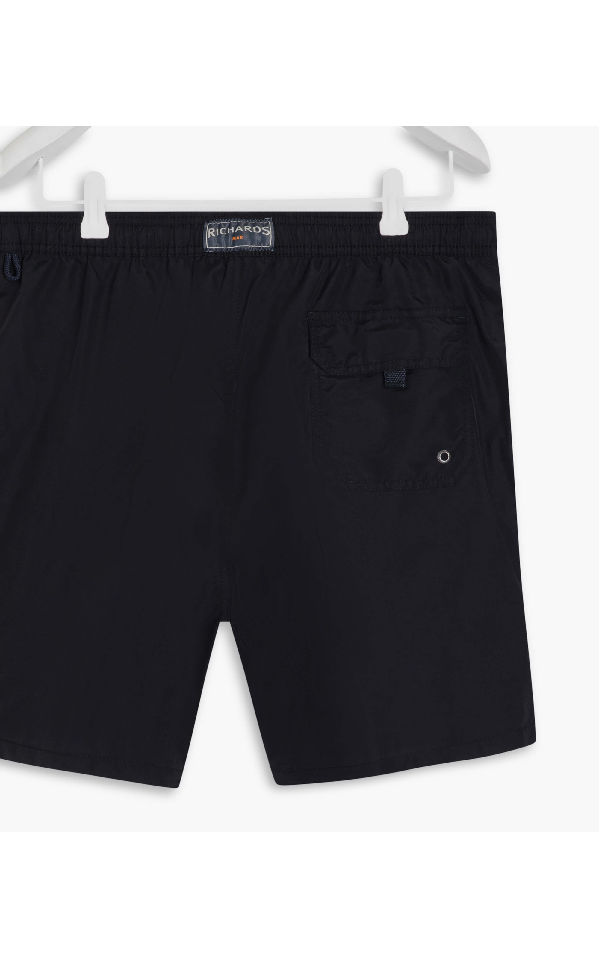 Beach Short Basic Regular Solid Preto