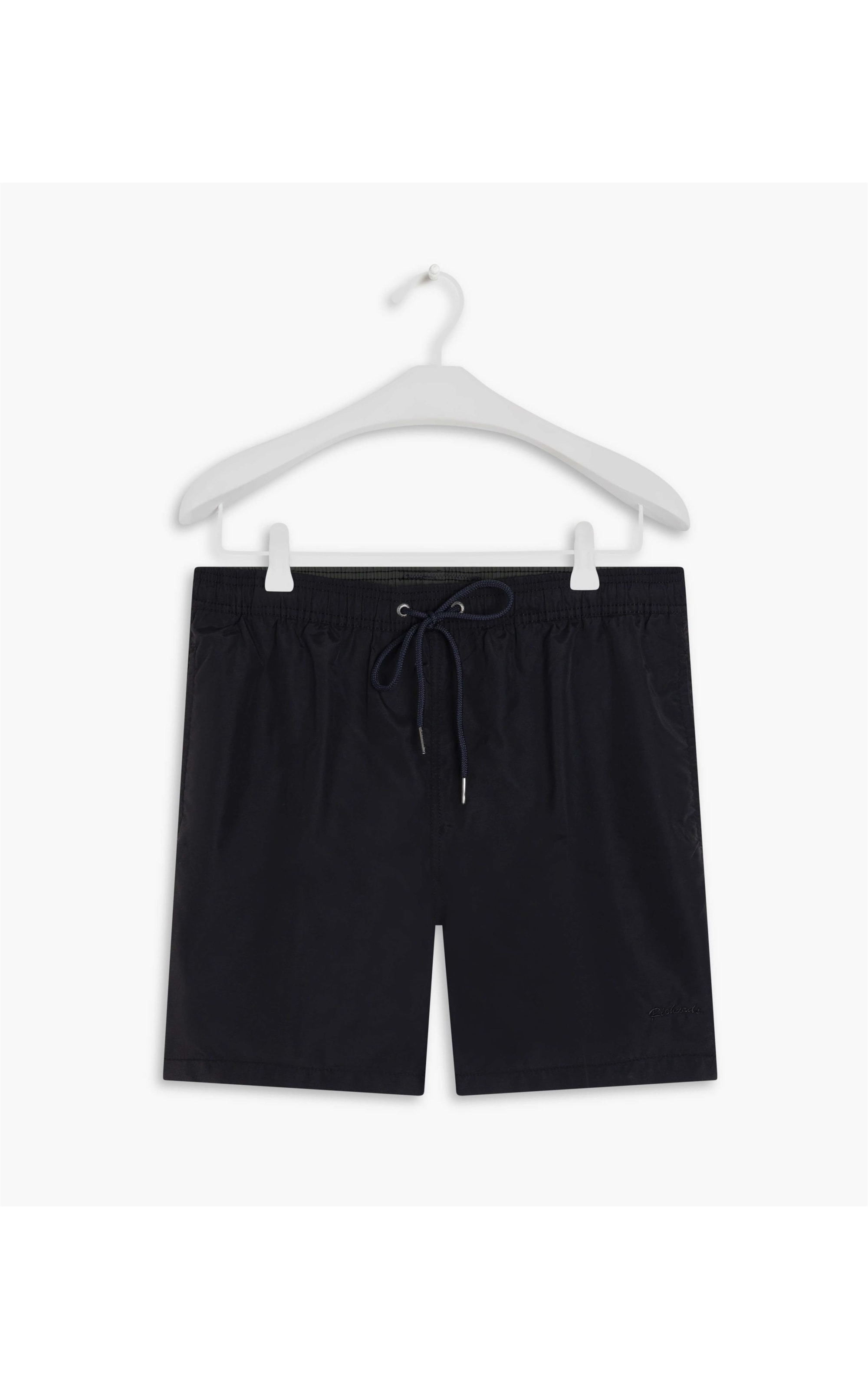 Beach Short Basic Regular Solid Preto
