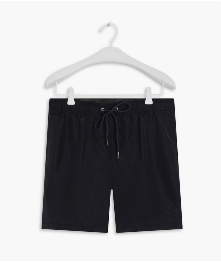 Beach Short Basic Regular Solid Preto