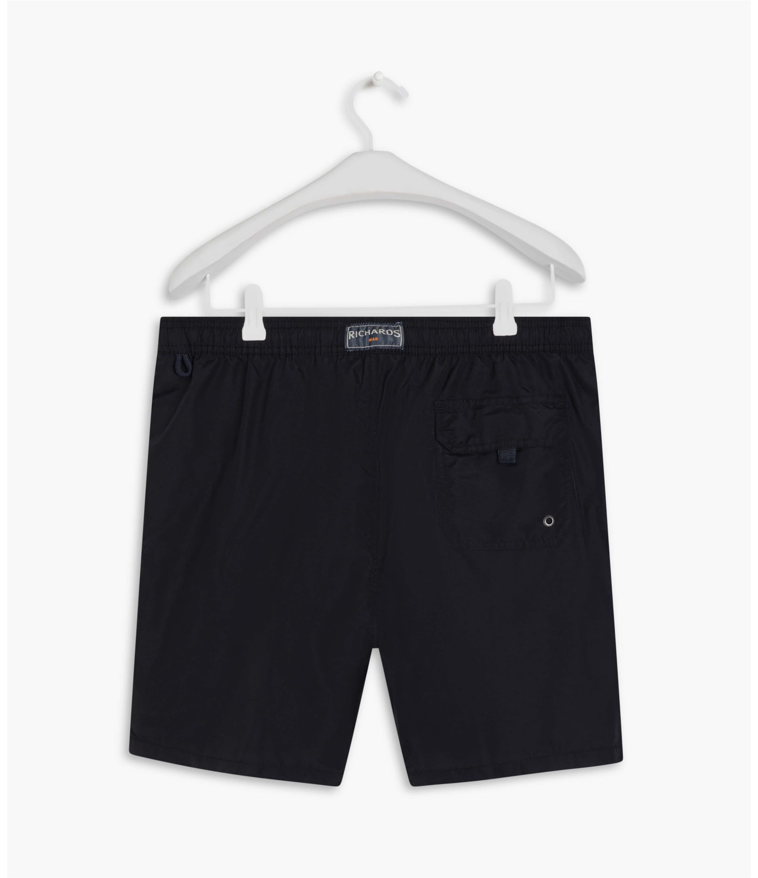 Beach Short Basic Regular Solid Preto