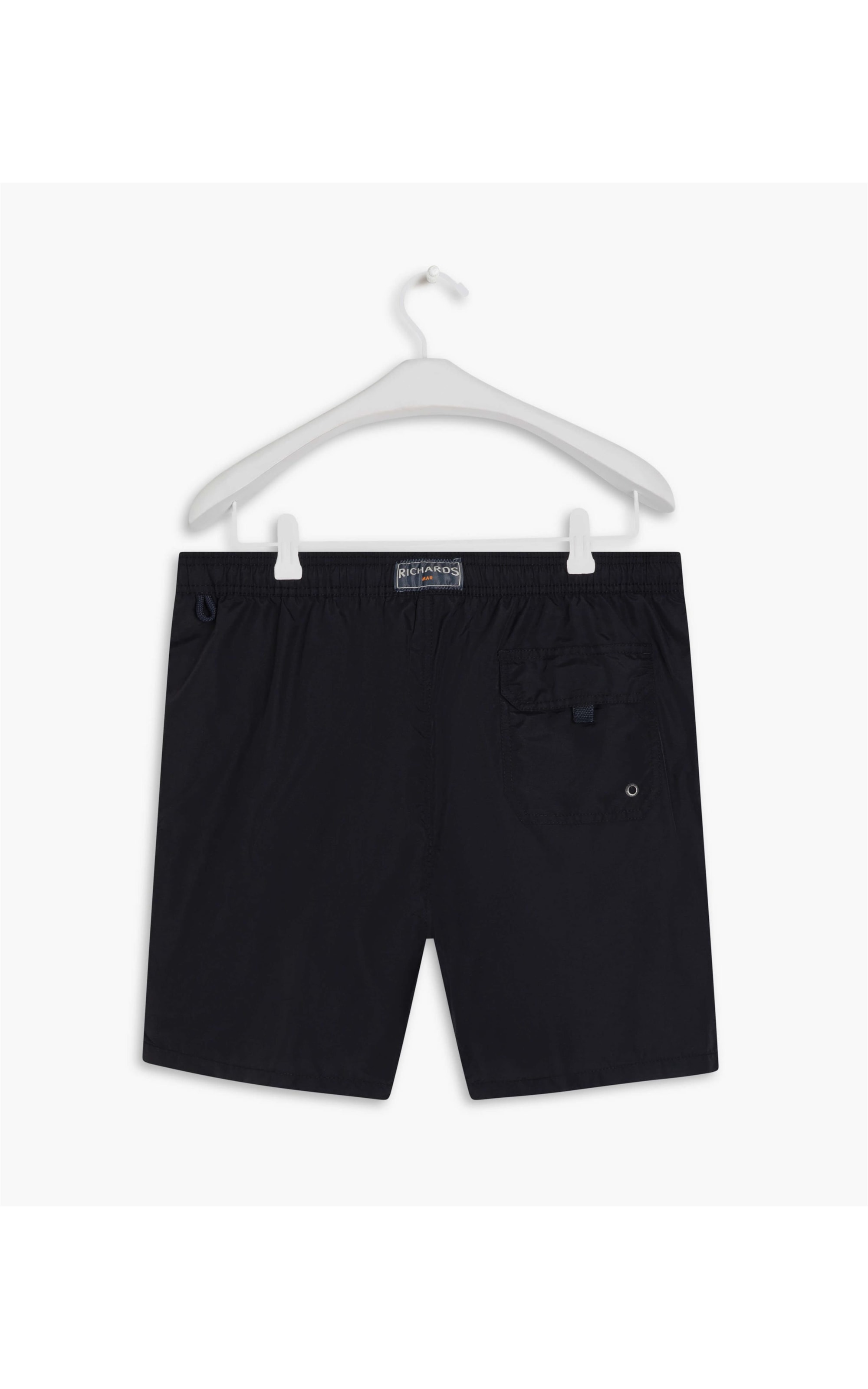 Beach Short Basic Regular Solid Preto