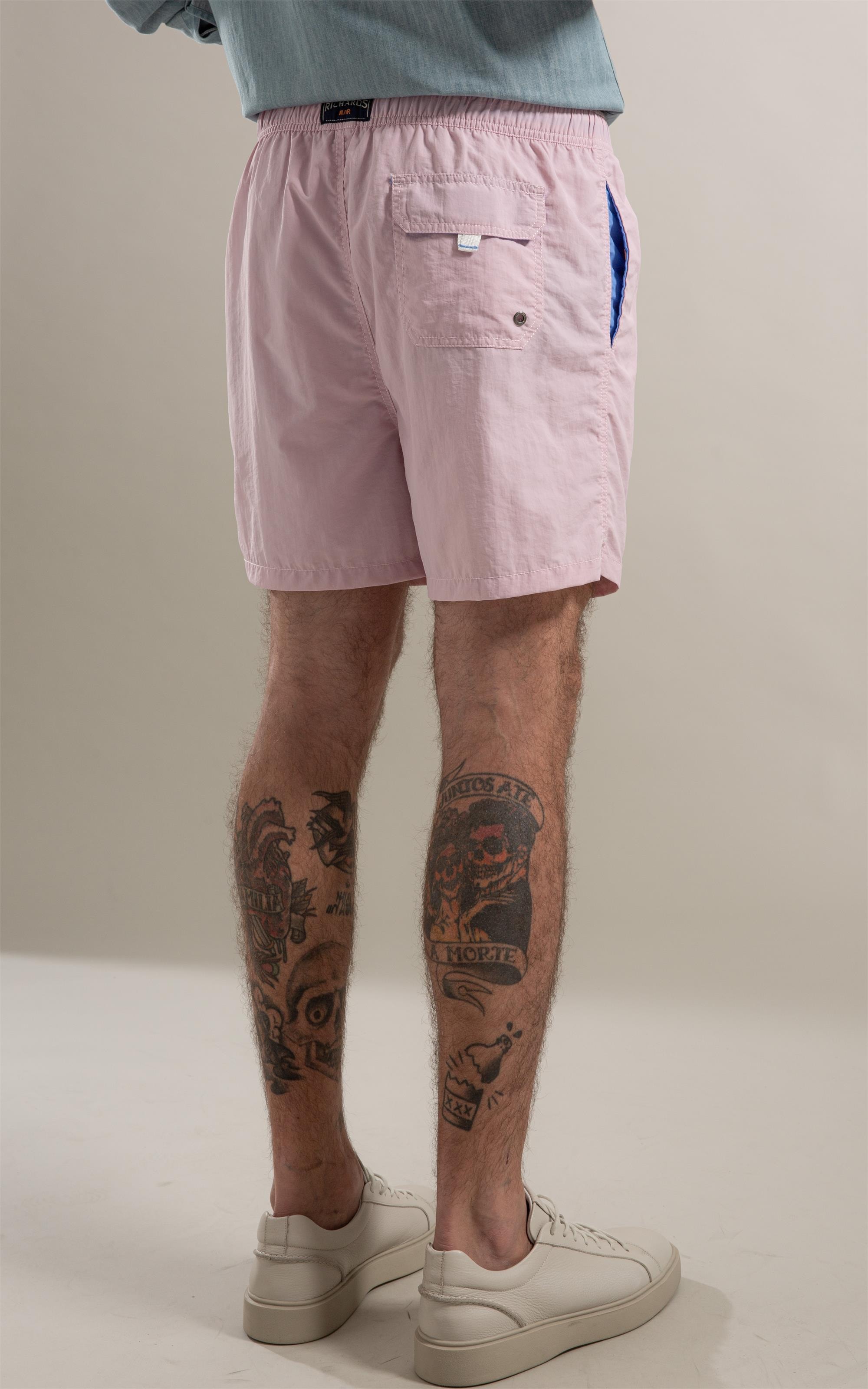Beach Short Basic Regular Solid Rosa