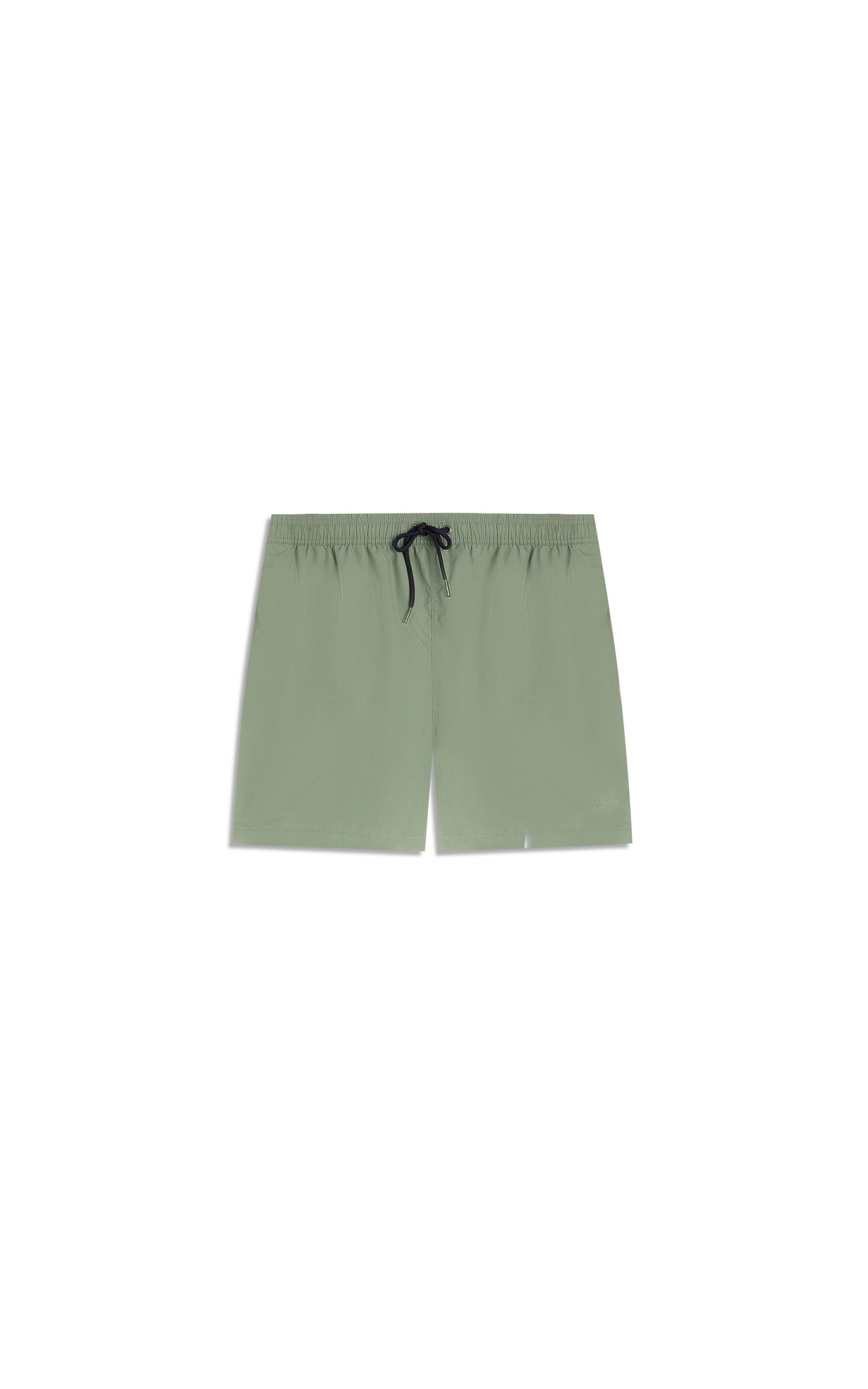 Beach Short Basic Regular Solid Verde Army