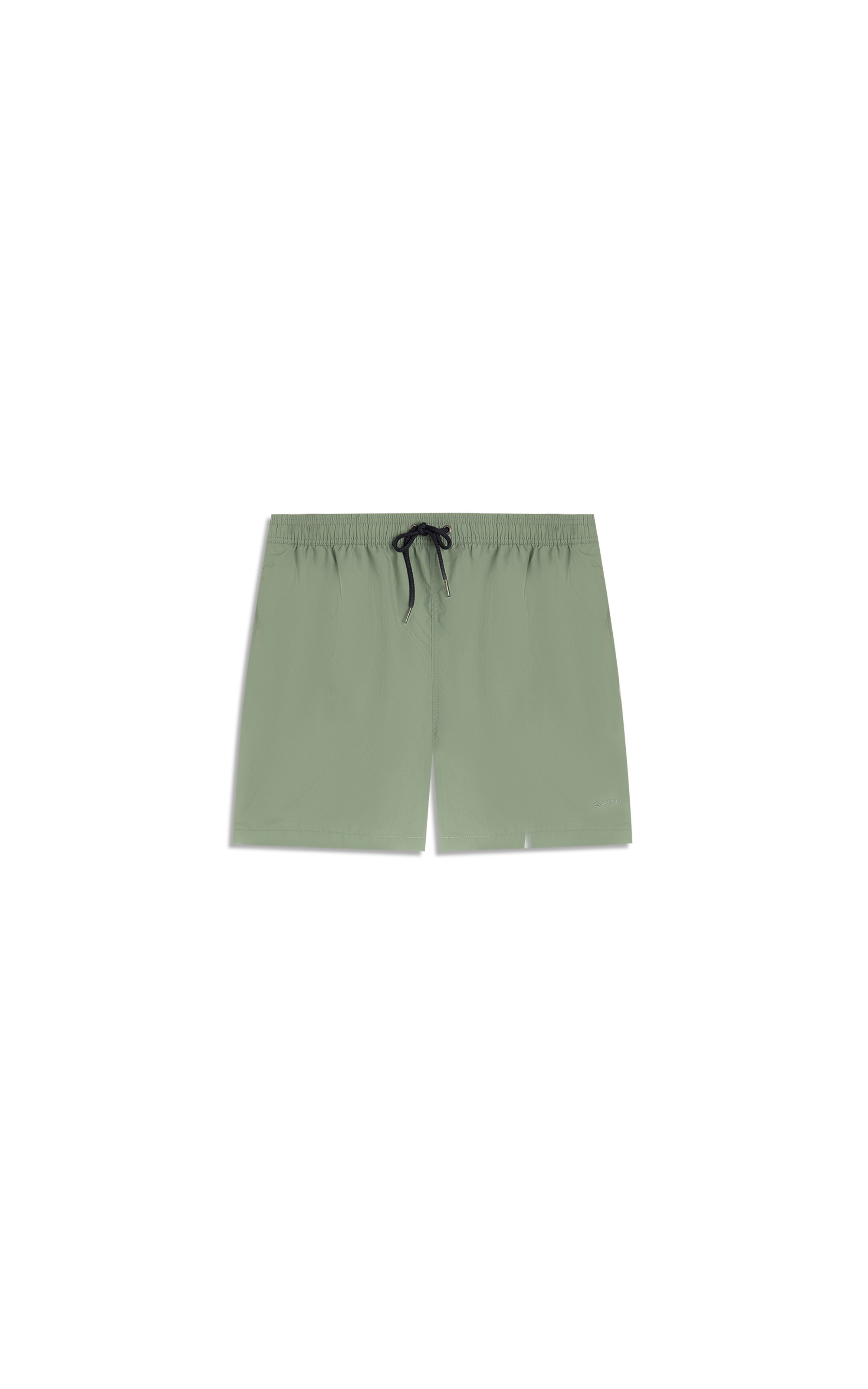 Beach Short Basic Regular Solid Verde Army