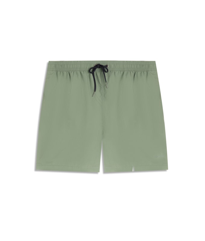 Beach Short Basic Regular Solid Verde Army