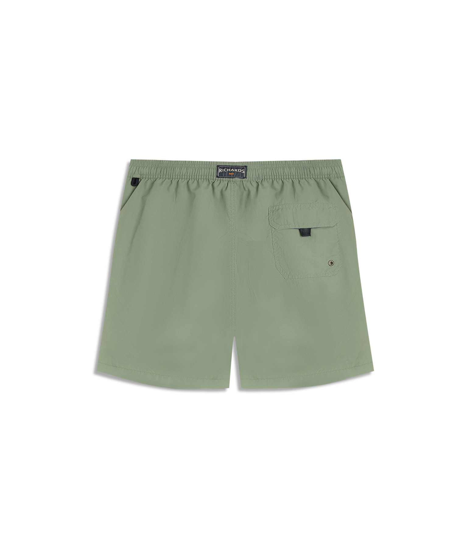 Beach Short Basic Regular Solid Verde Army
