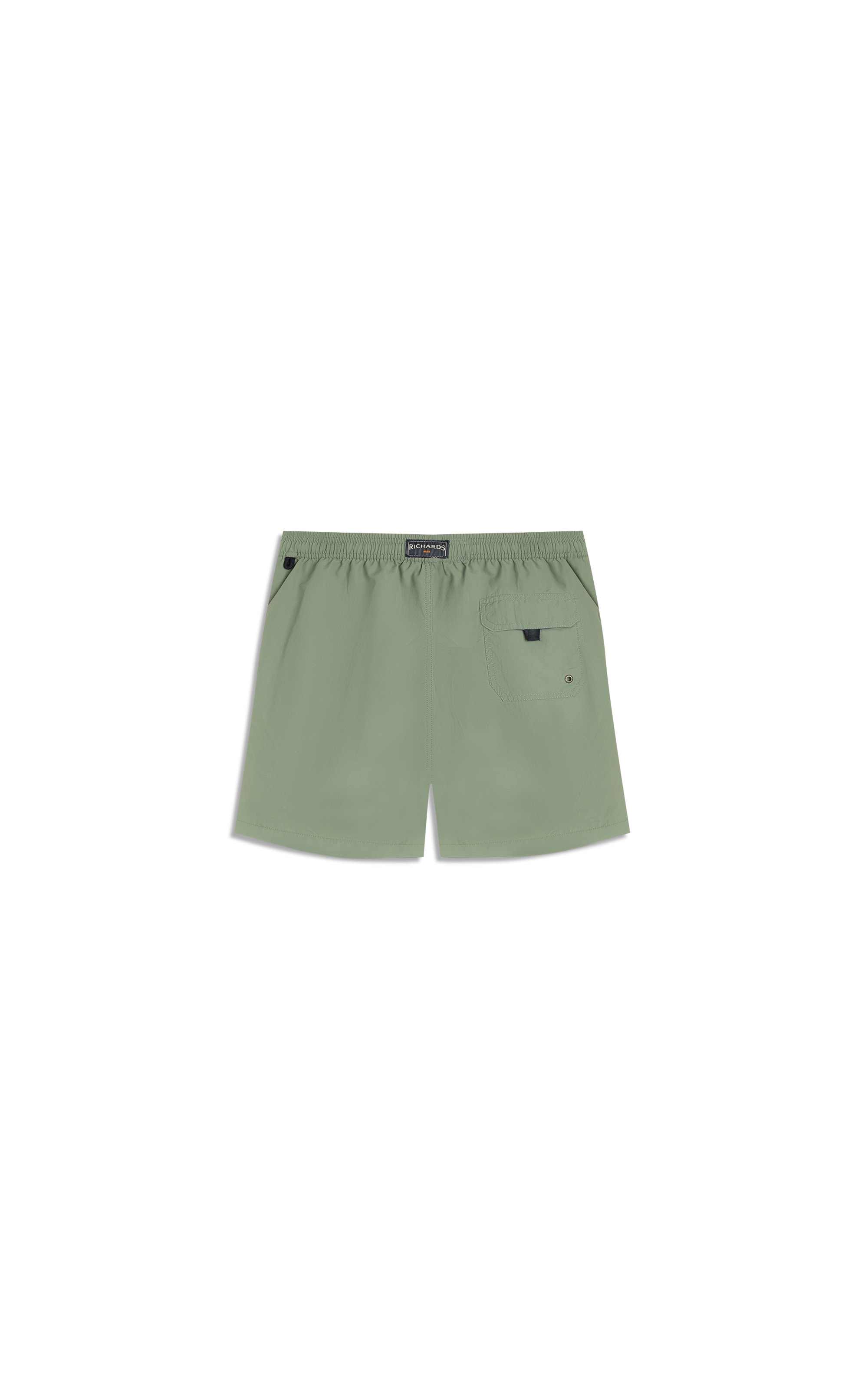 Beach Short Basic Regular Solid Verde Army