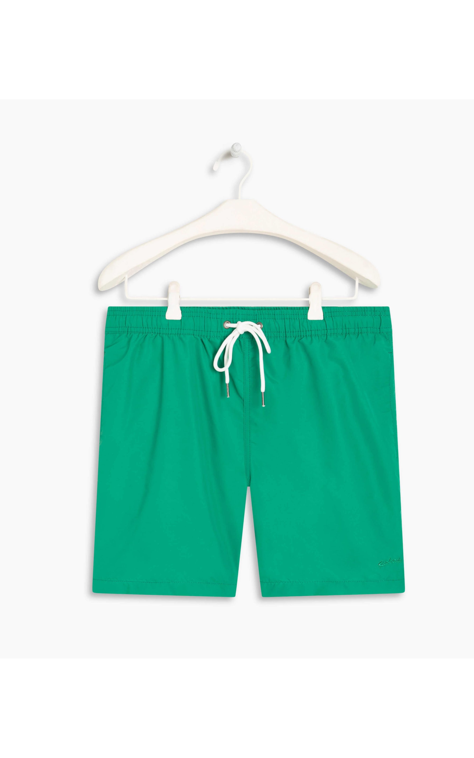 Beach Short Basic Regular Solid Verde Bandeira