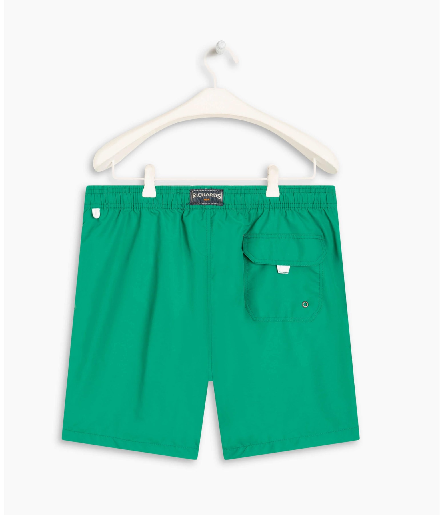 Beach Short Basic Regular Solid Verde Bandeira