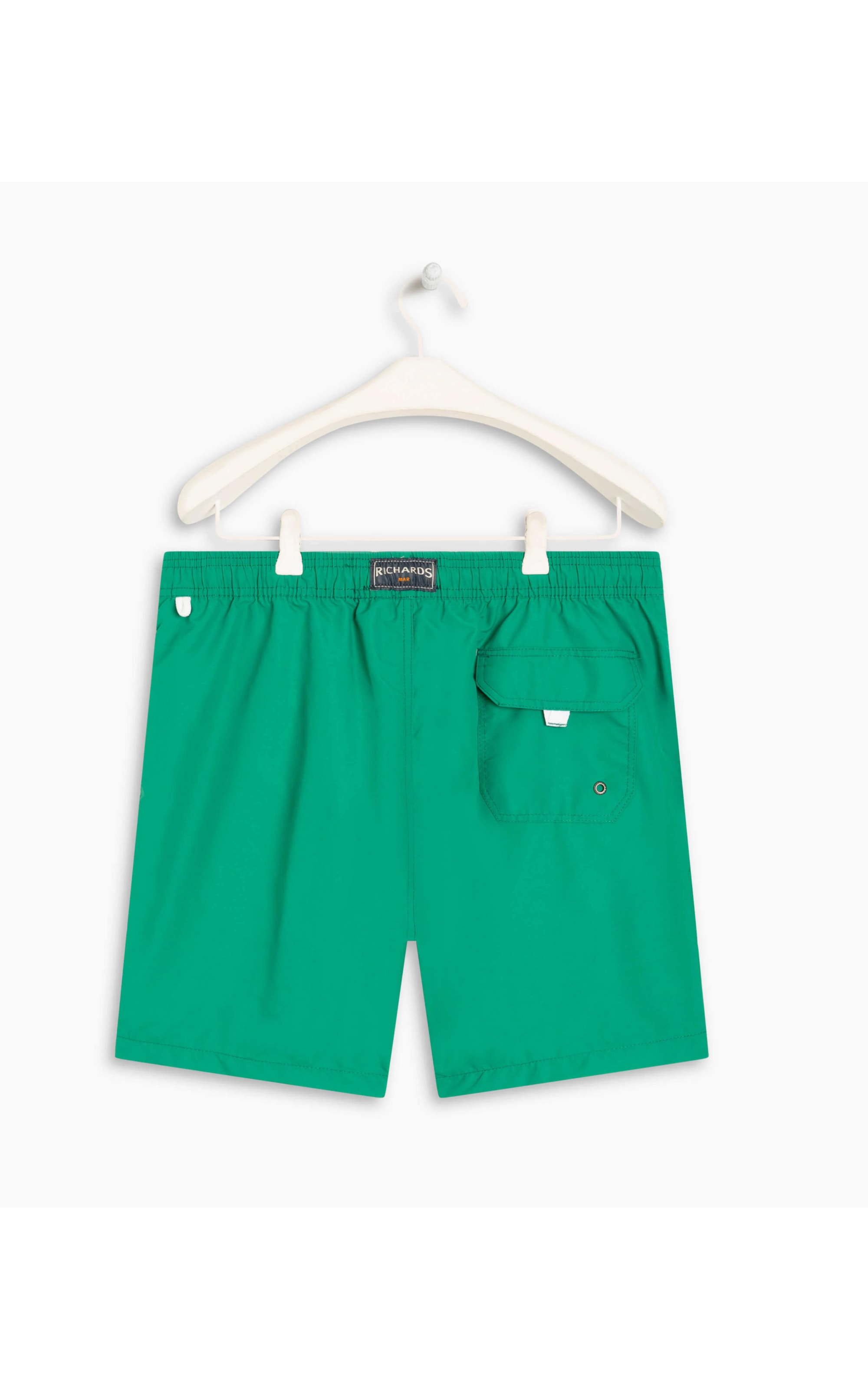 Beach Short Basic Regular Solid Verde Bandeira