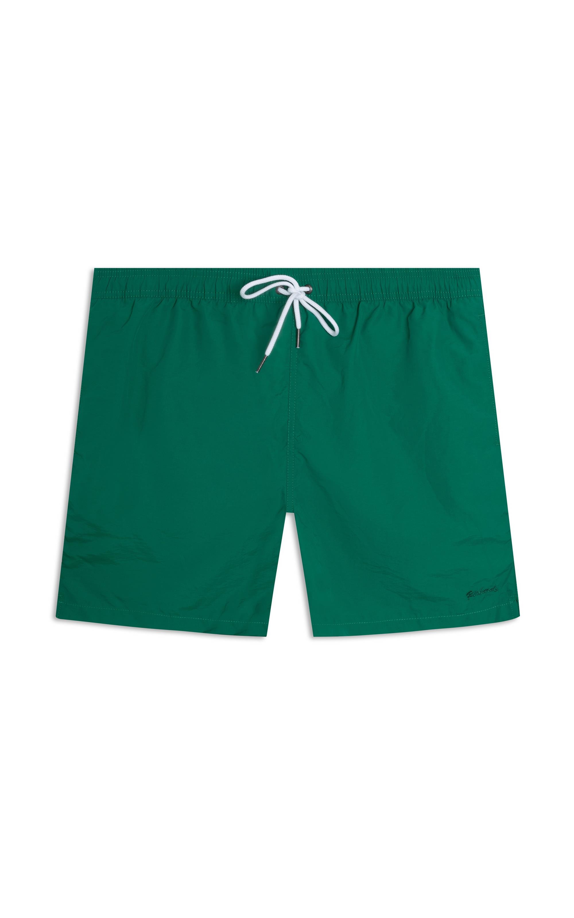 Beach Short Basic Regular Solid Verde Bandeira