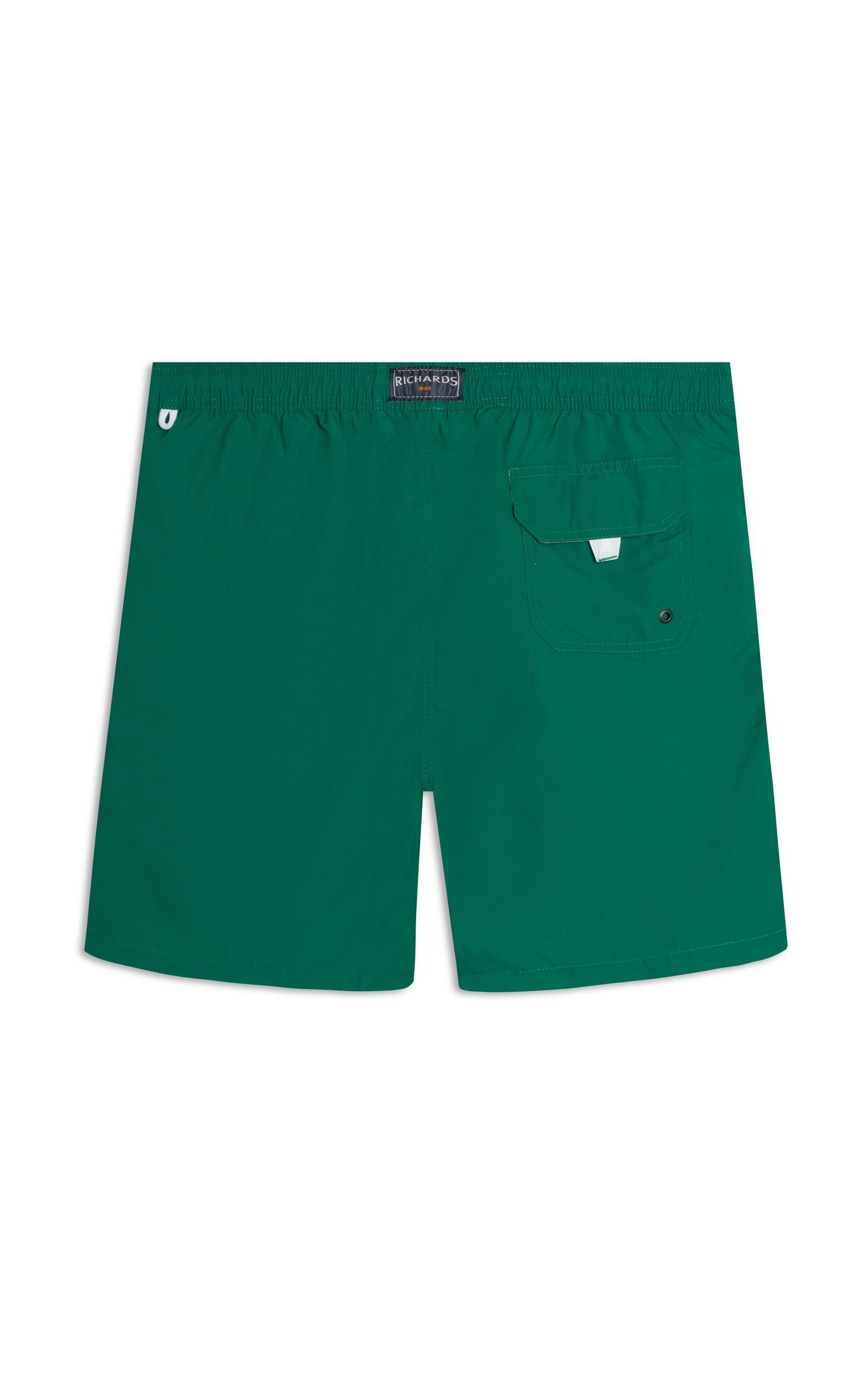 Beach Short Basic Regular Solid Verde Bandeira