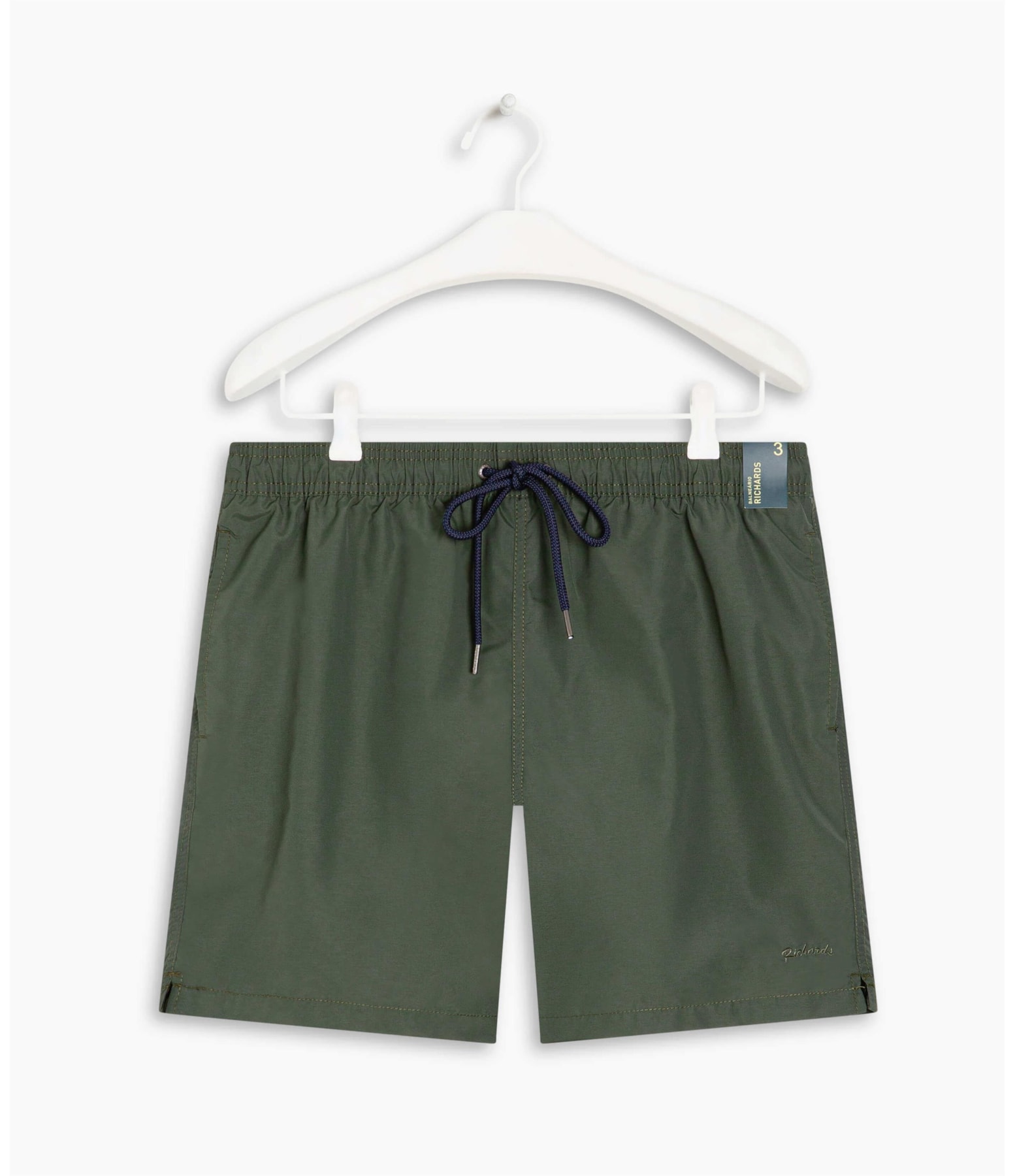 Beach Short Basic Regular Solid Verde Militar