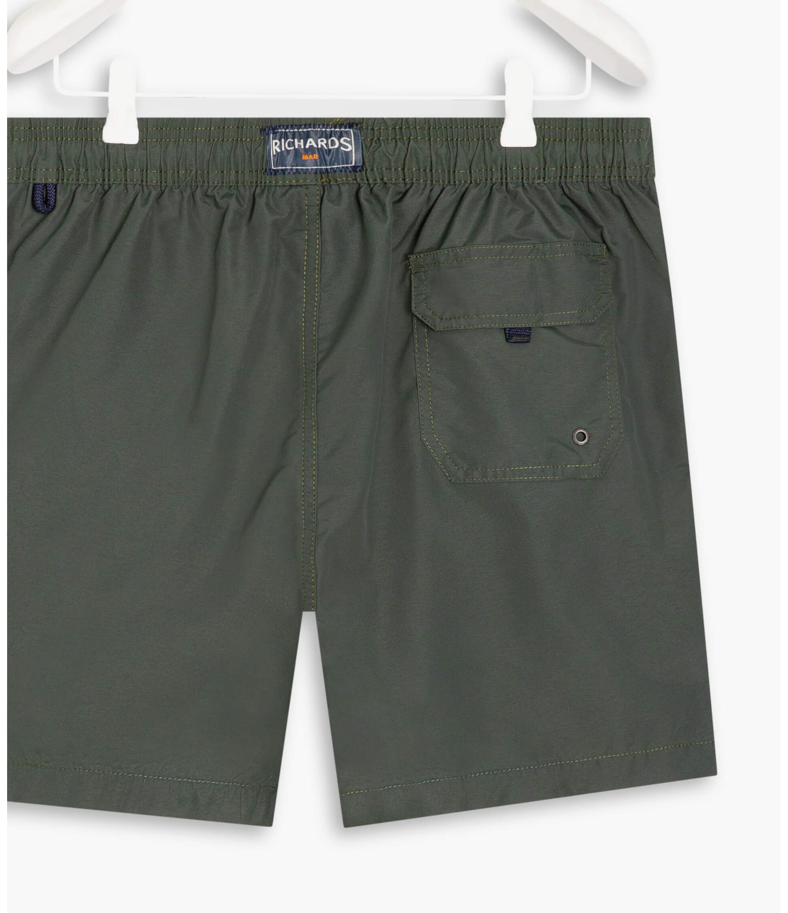 Beach Short Basic Regular Solid Verde Militar