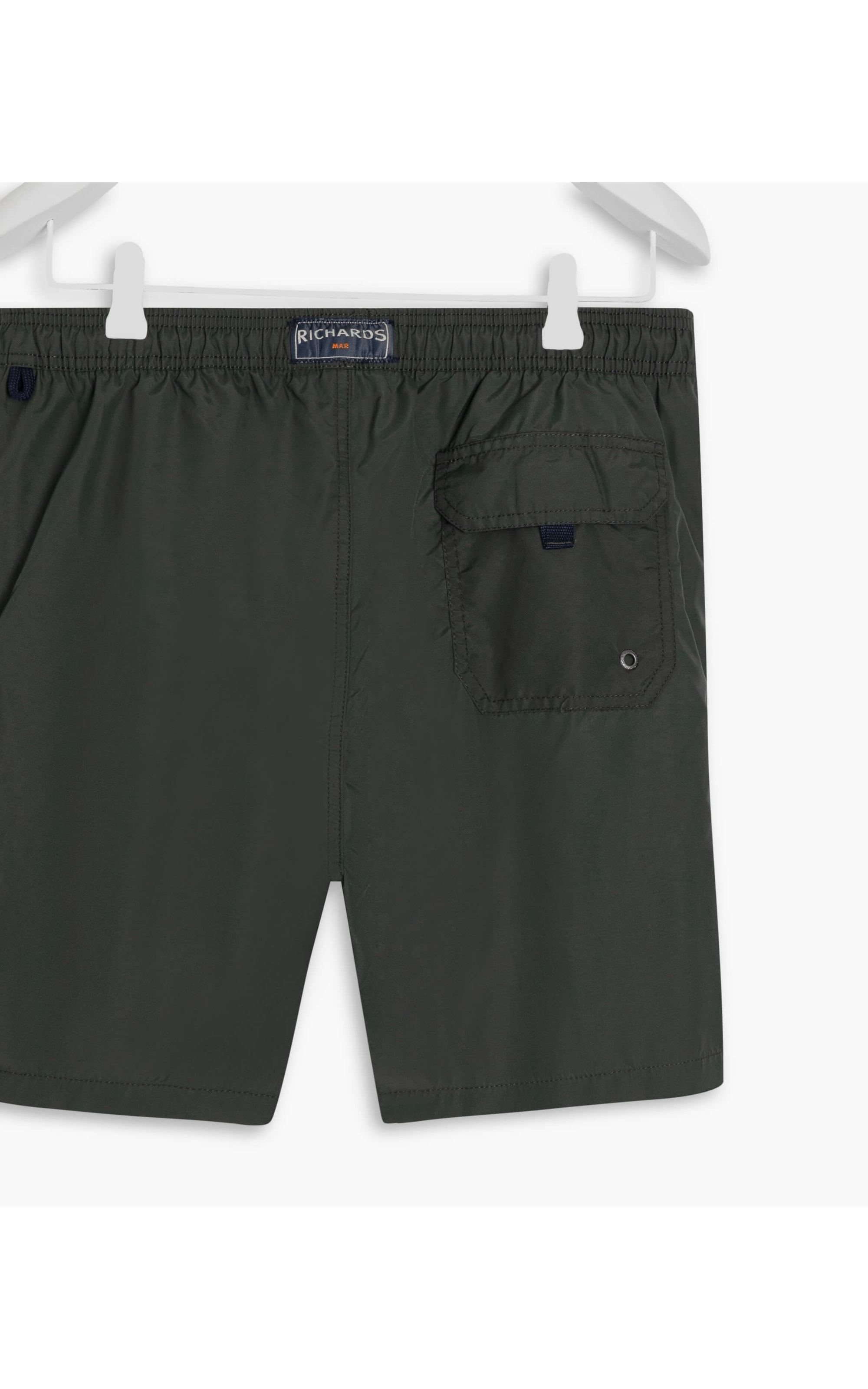 Beach Short Basic Regular Solid Verde Militar