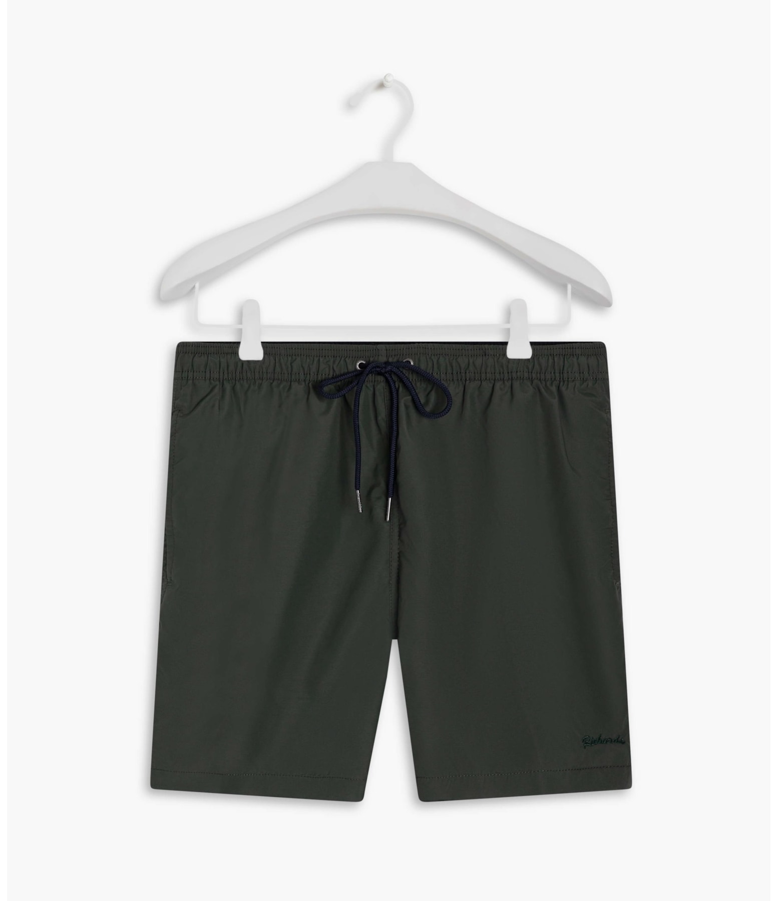 Beach Short Basic Regular Solid Verde Militar