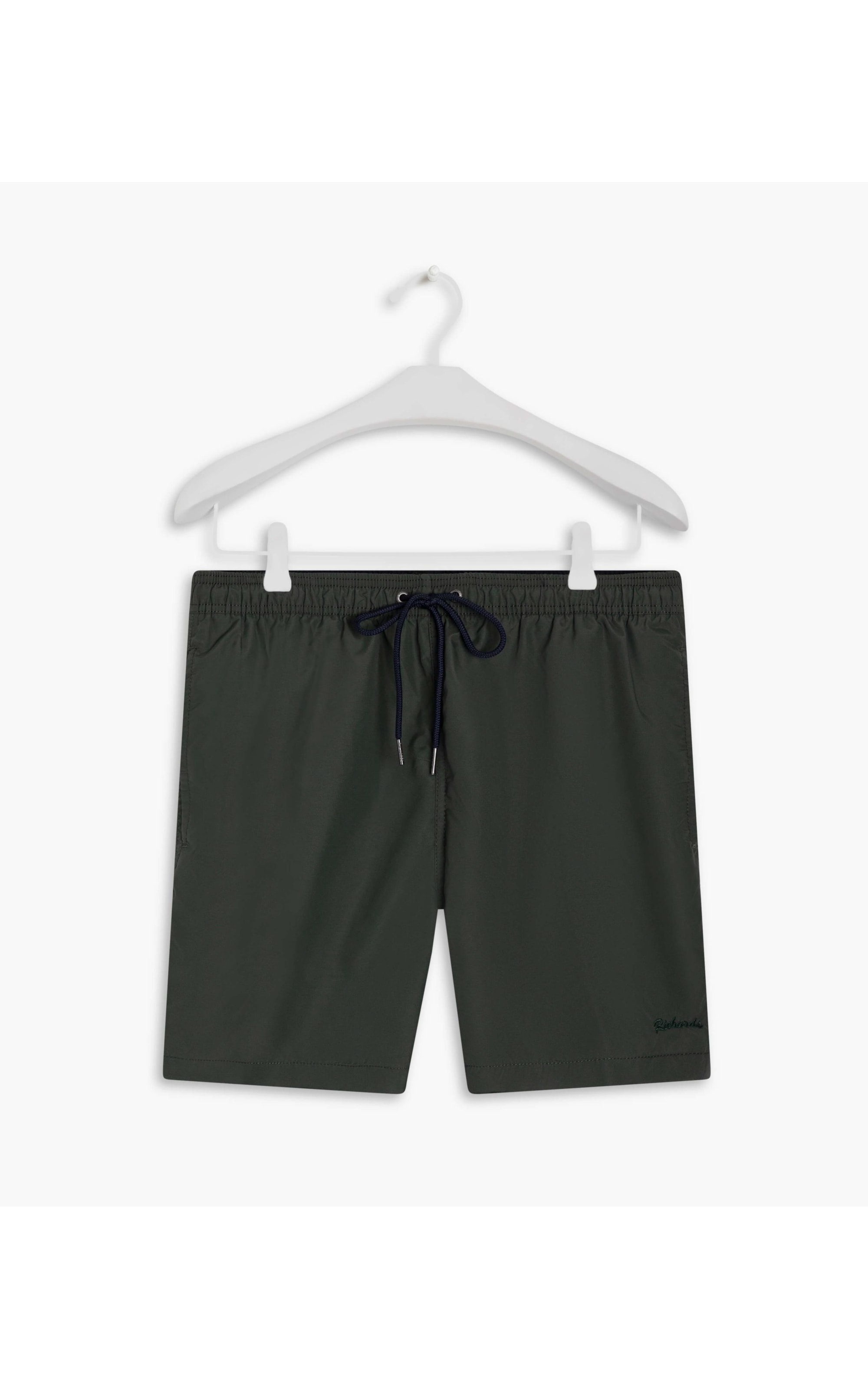 Beach Short Basic Regular Solid Verde Militar