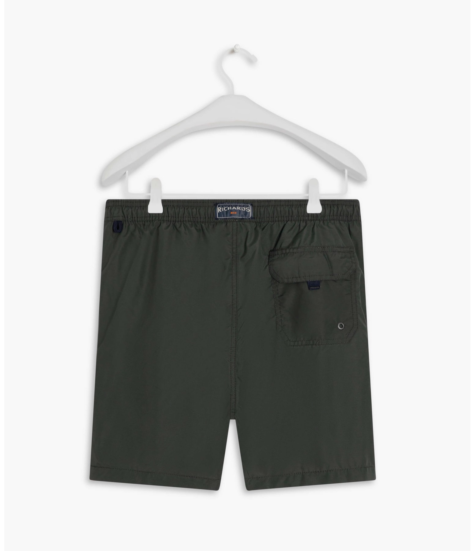 Beach Short Basic Regular Solid Verde Militar