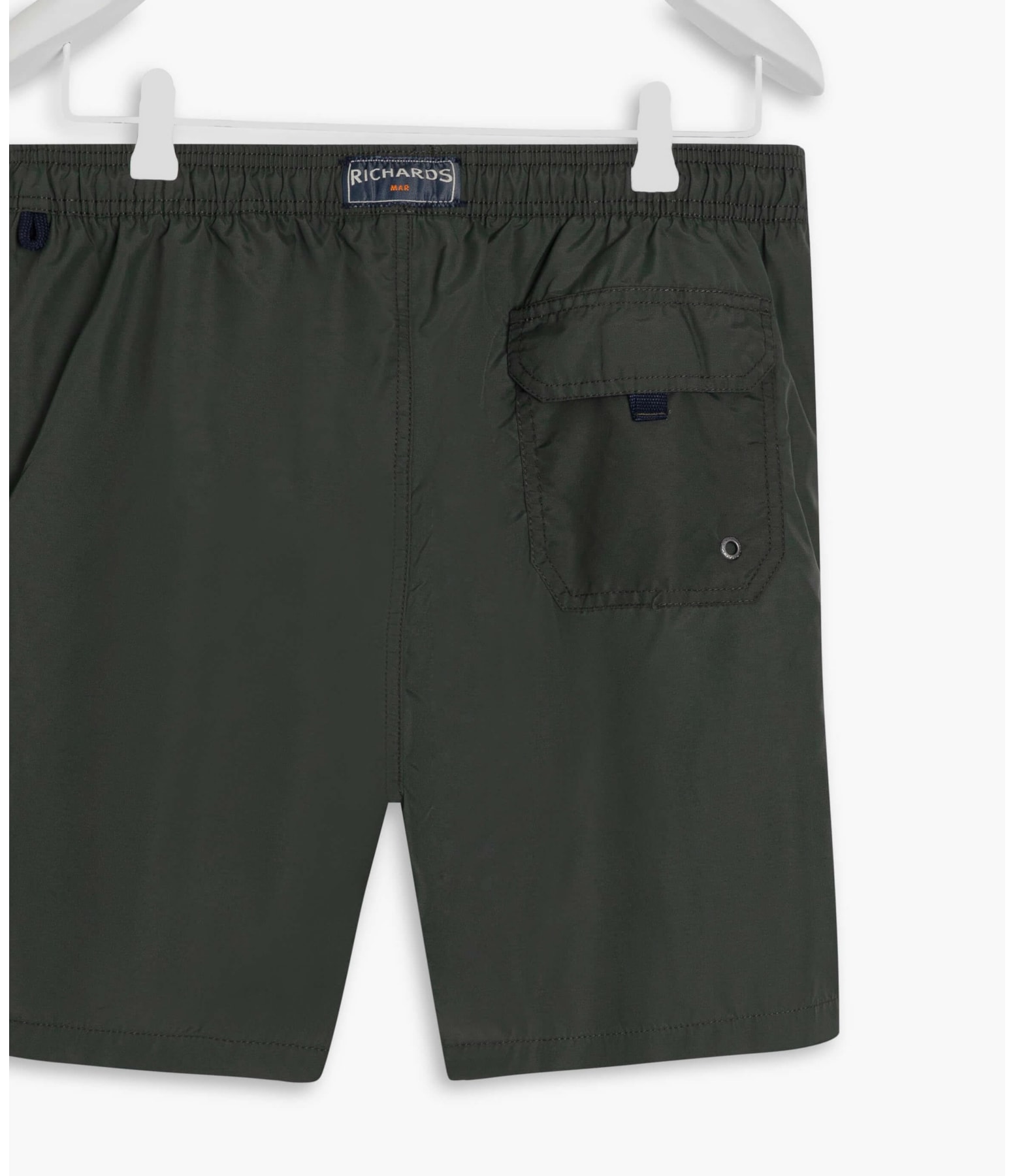 Beach Short Basic Regular Solid Verde Militar