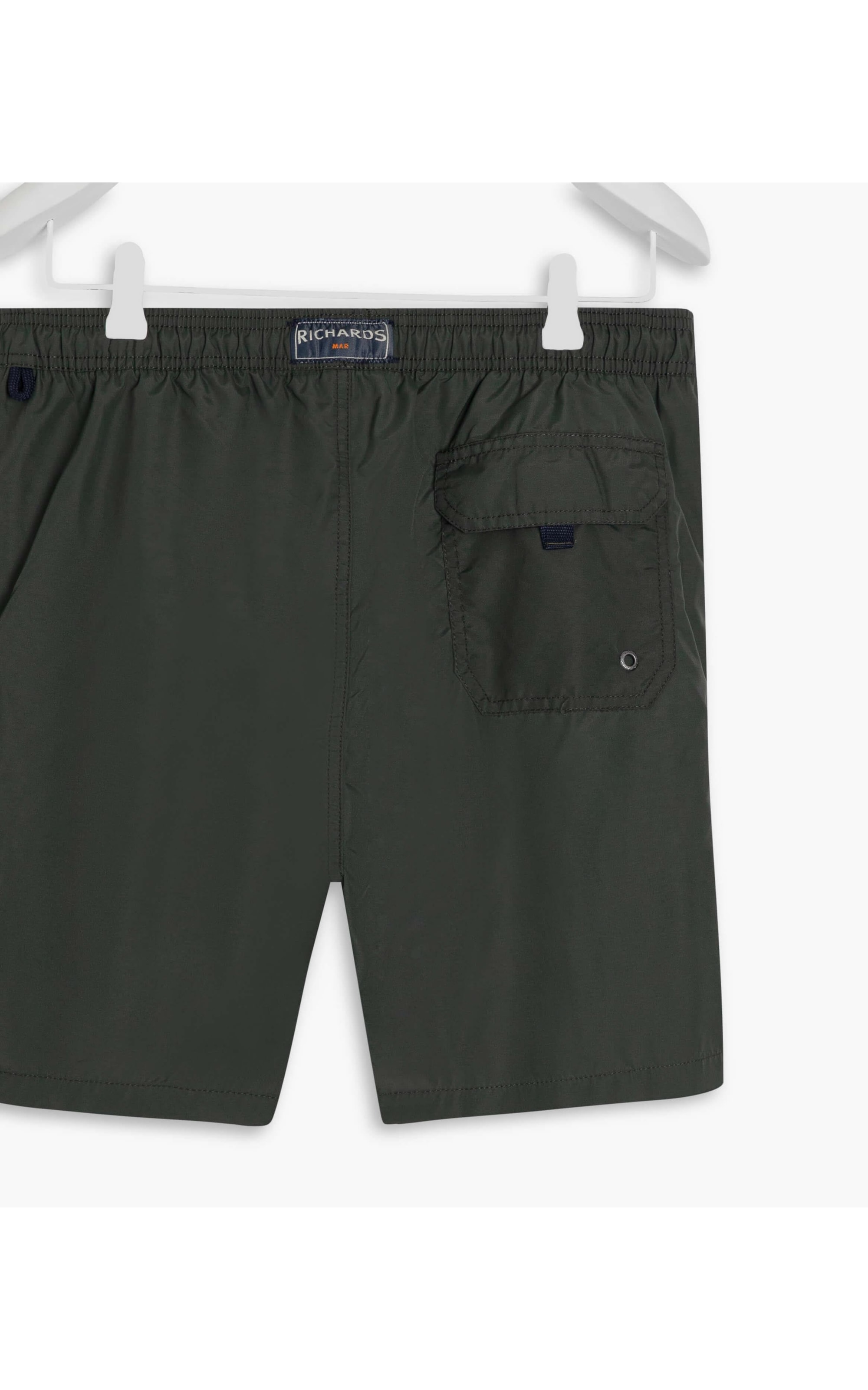 Beach Short Basic Regular Solid Verde Militar