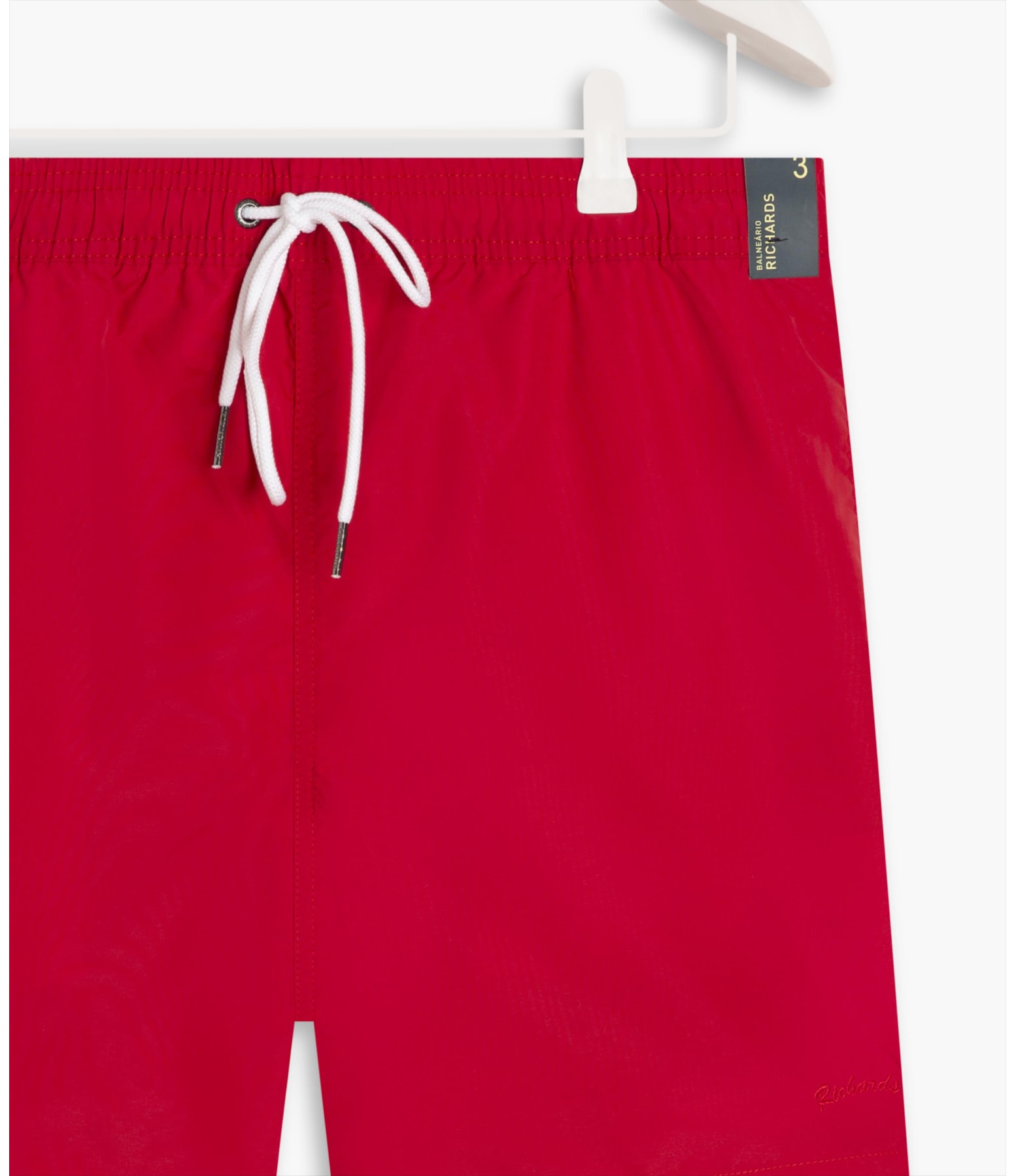 Beach Short Basic Regular Solid Vermelho