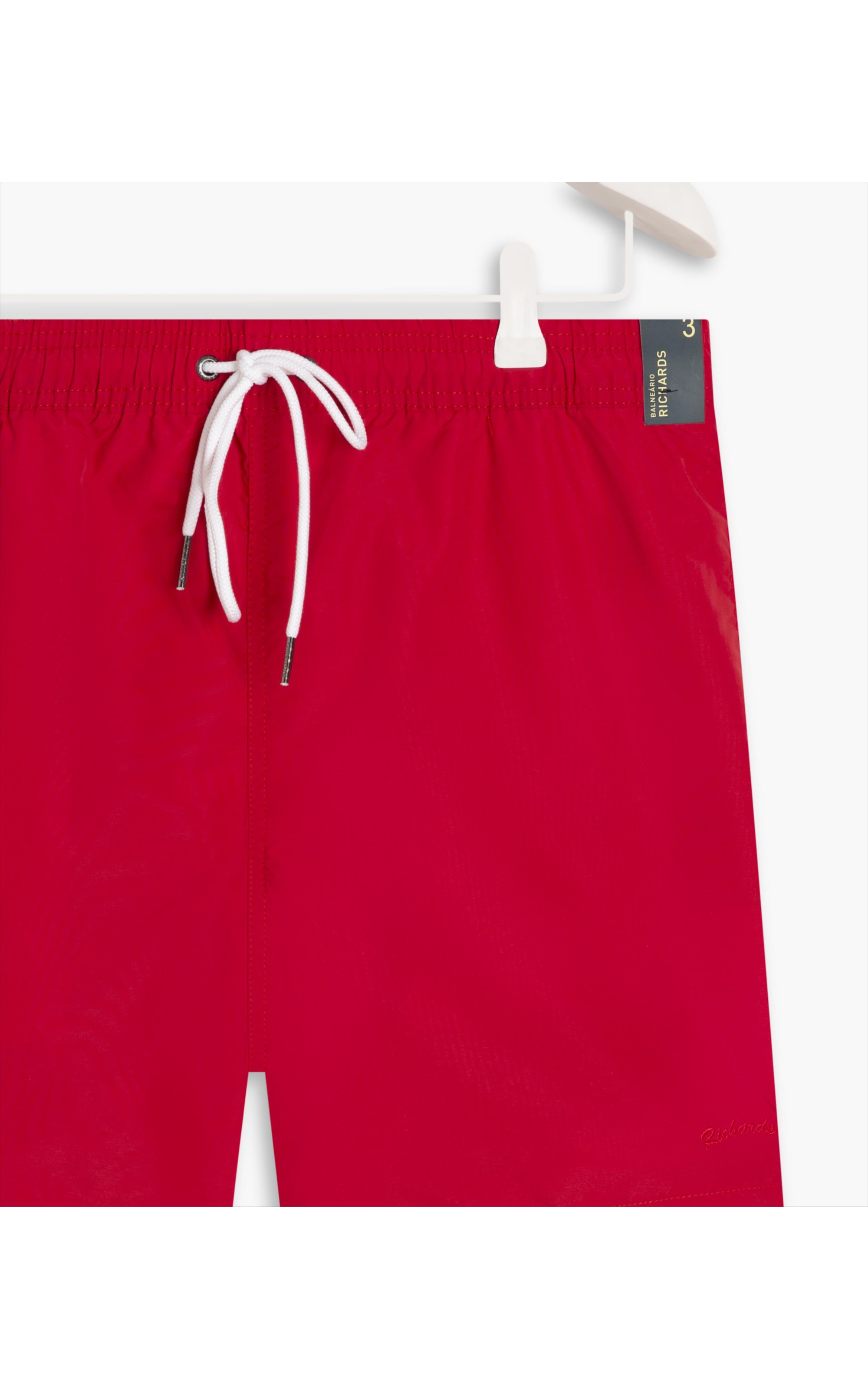 Beach Short Basic Regular Solid Vermelho