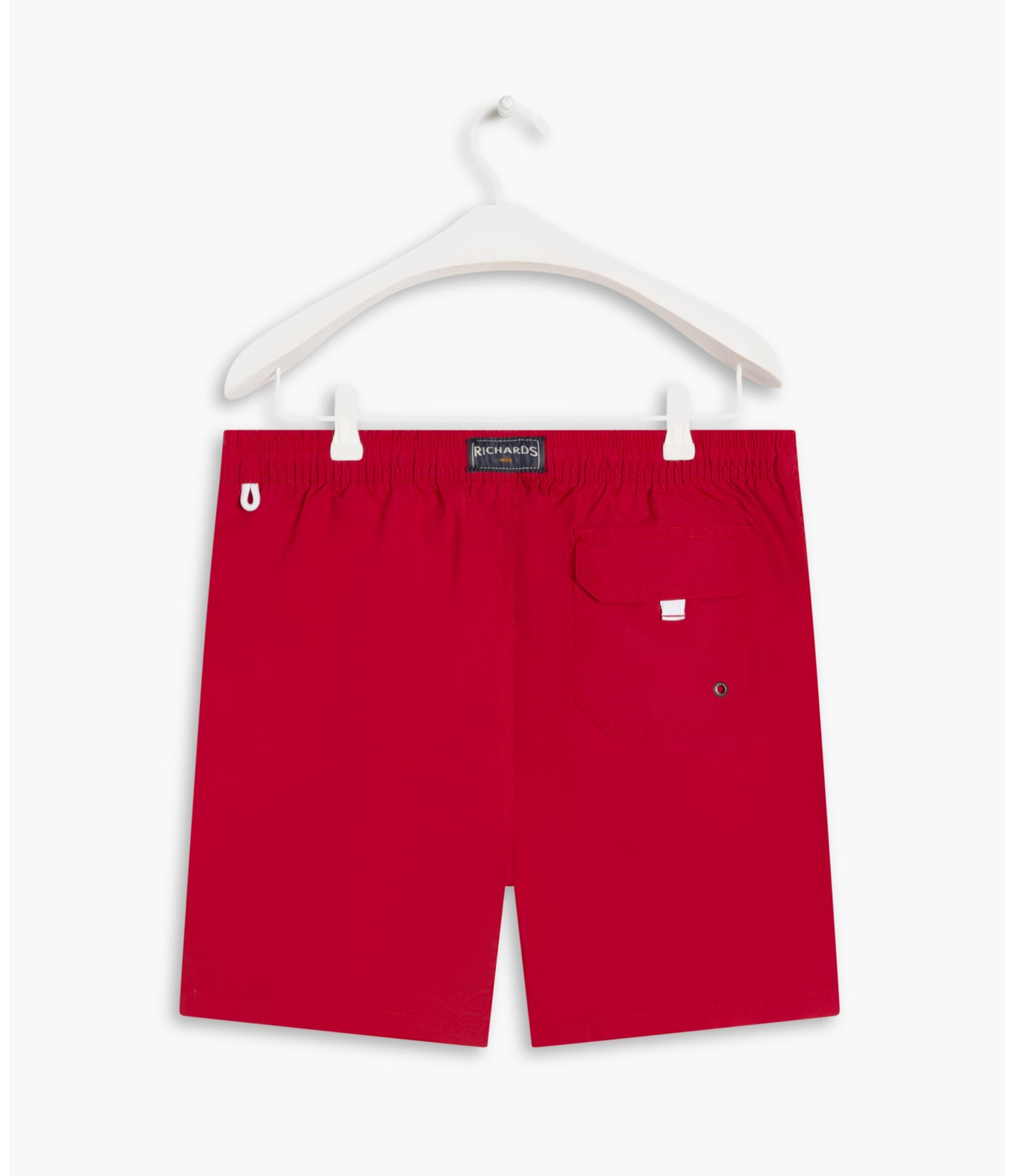 Beach Short Basic Regular Solid Vermelho