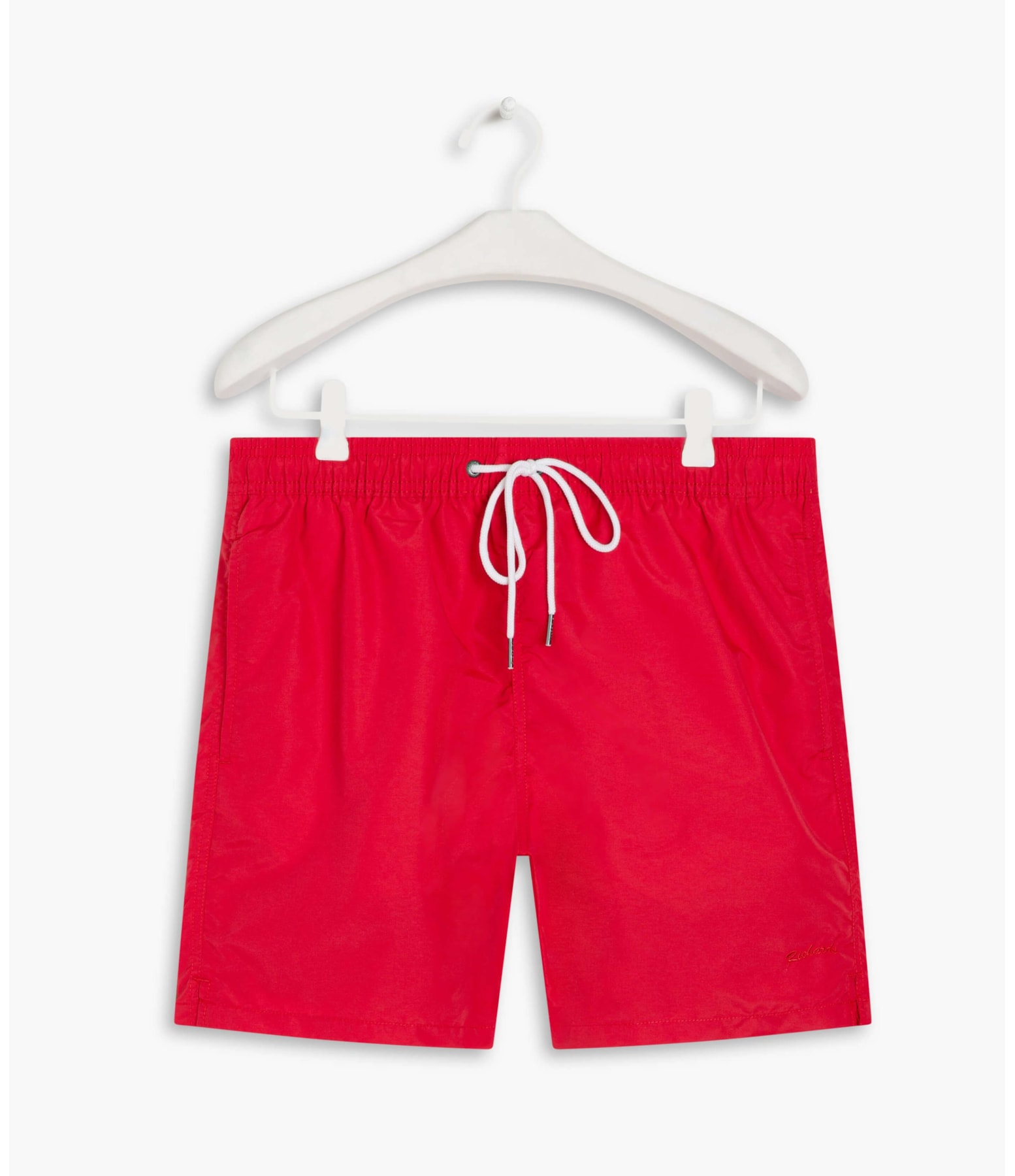 Beach Short Basic Regular Solid Vermelho