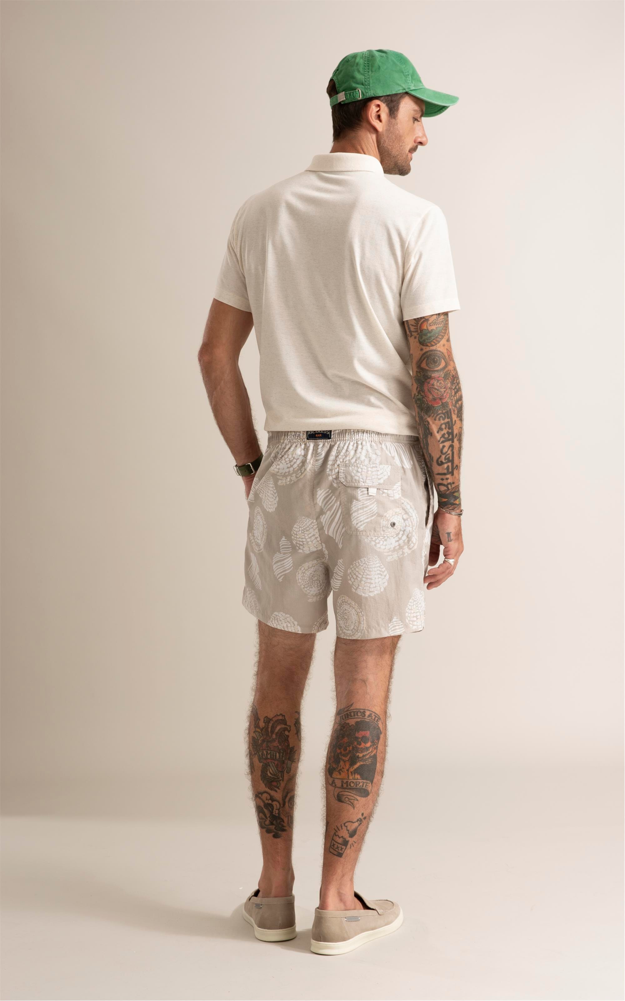 Beach Short Batik Shell Caqui