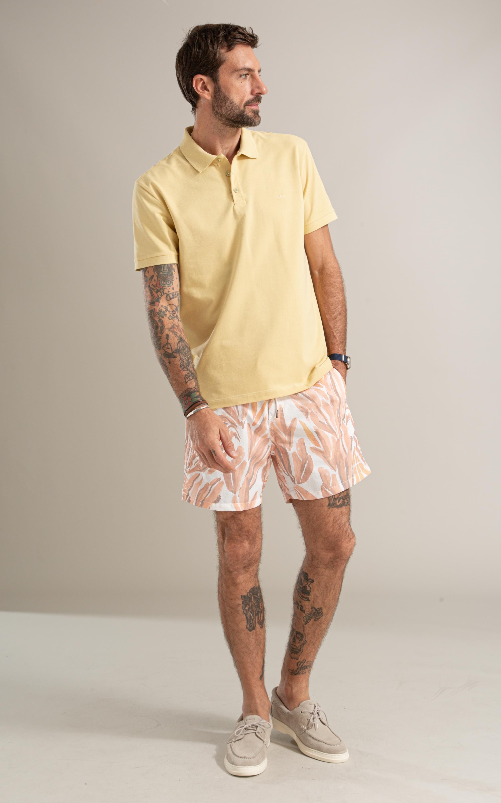 Beach Short Blooming Laranja