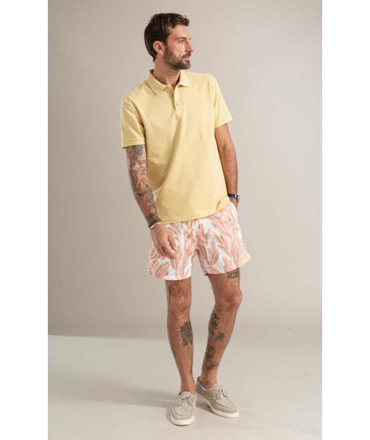 Beach Short Blooming Laranja