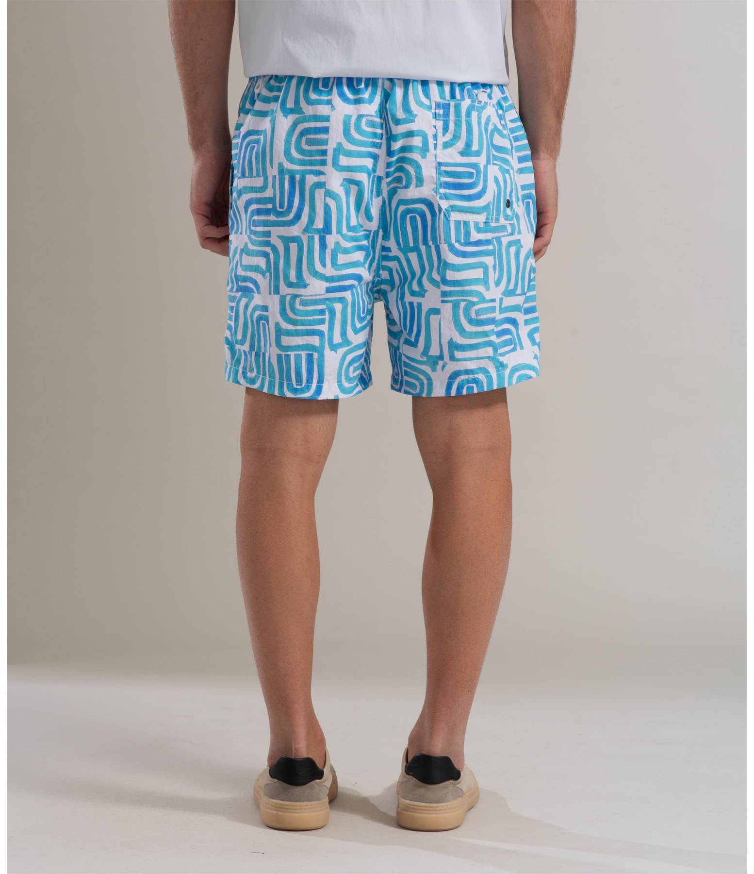 Beach Short Brush Tiles Regular Azul Bic