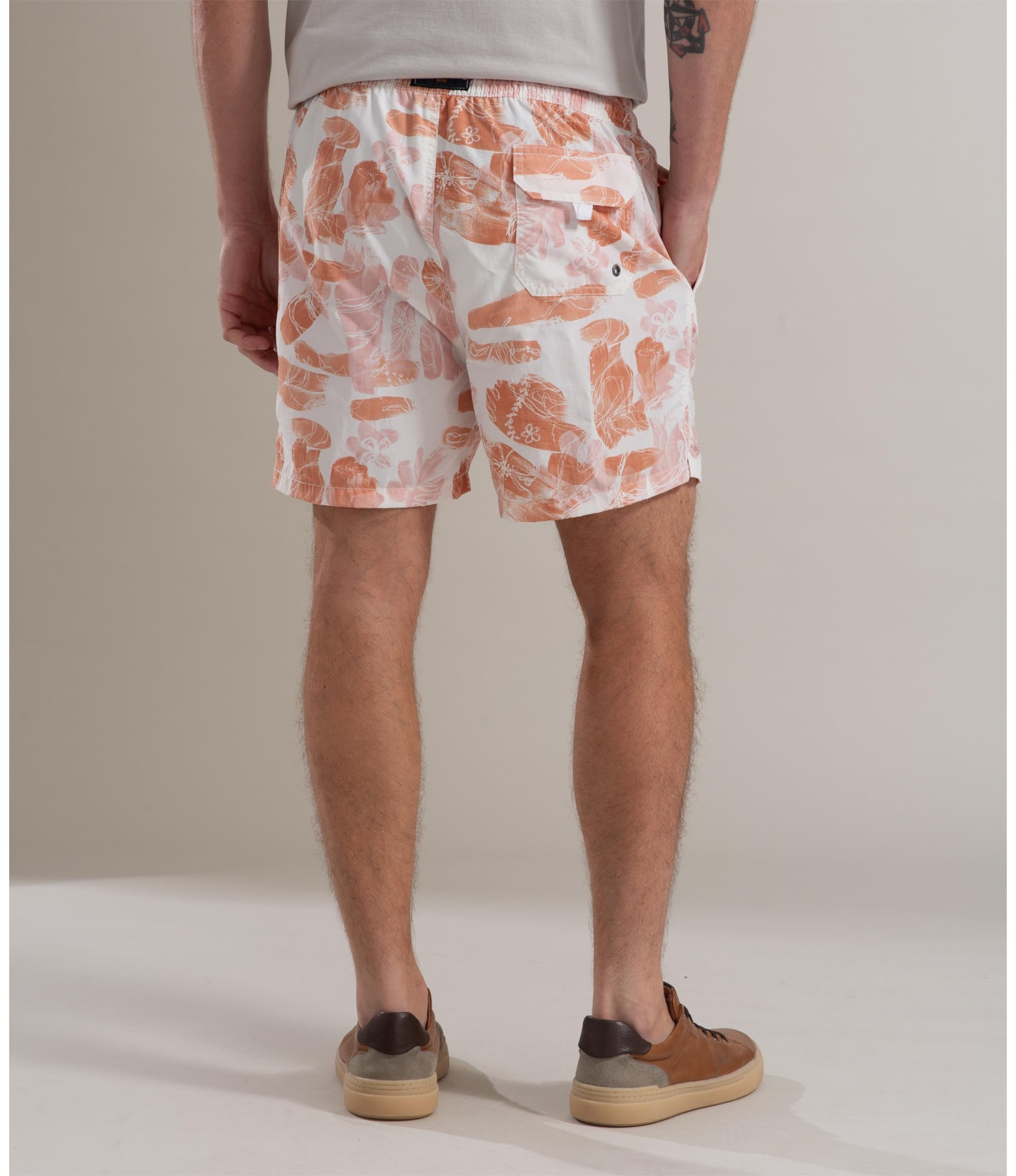  Beach Short Brushed Regular Laranja