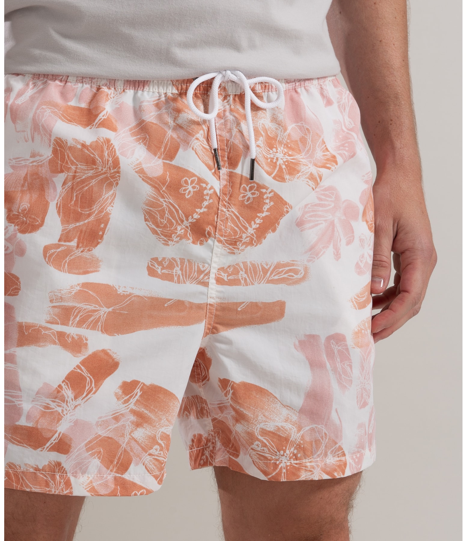  Beach Short Brushed Regular Laranja