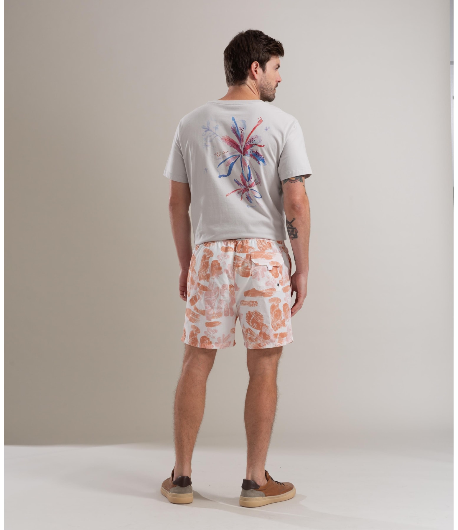  Beach Short Brushed Regular Laranja