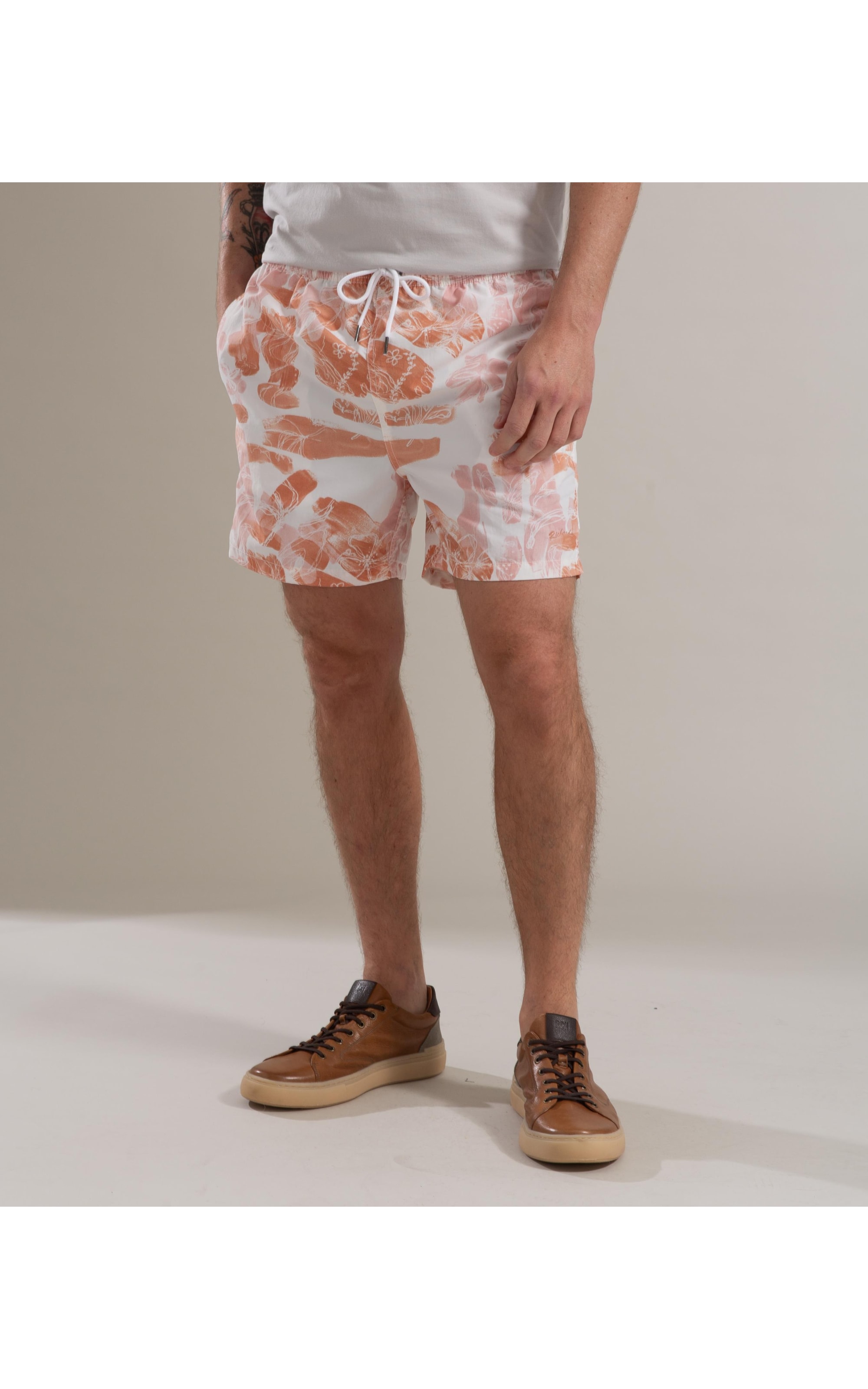  Beach Short Brushed Regular Laranja