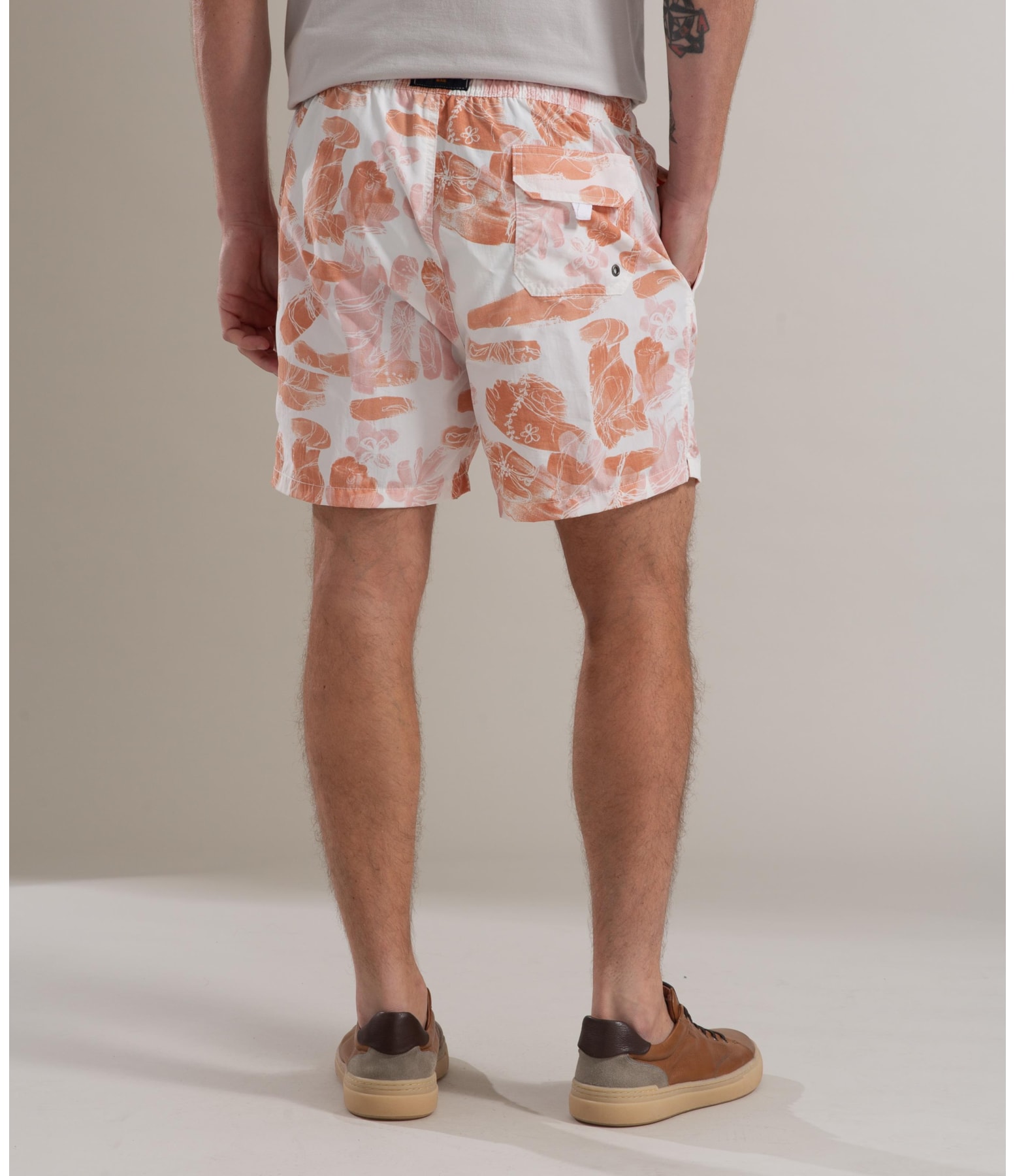  Beach Short Brushed Regular Laranja
