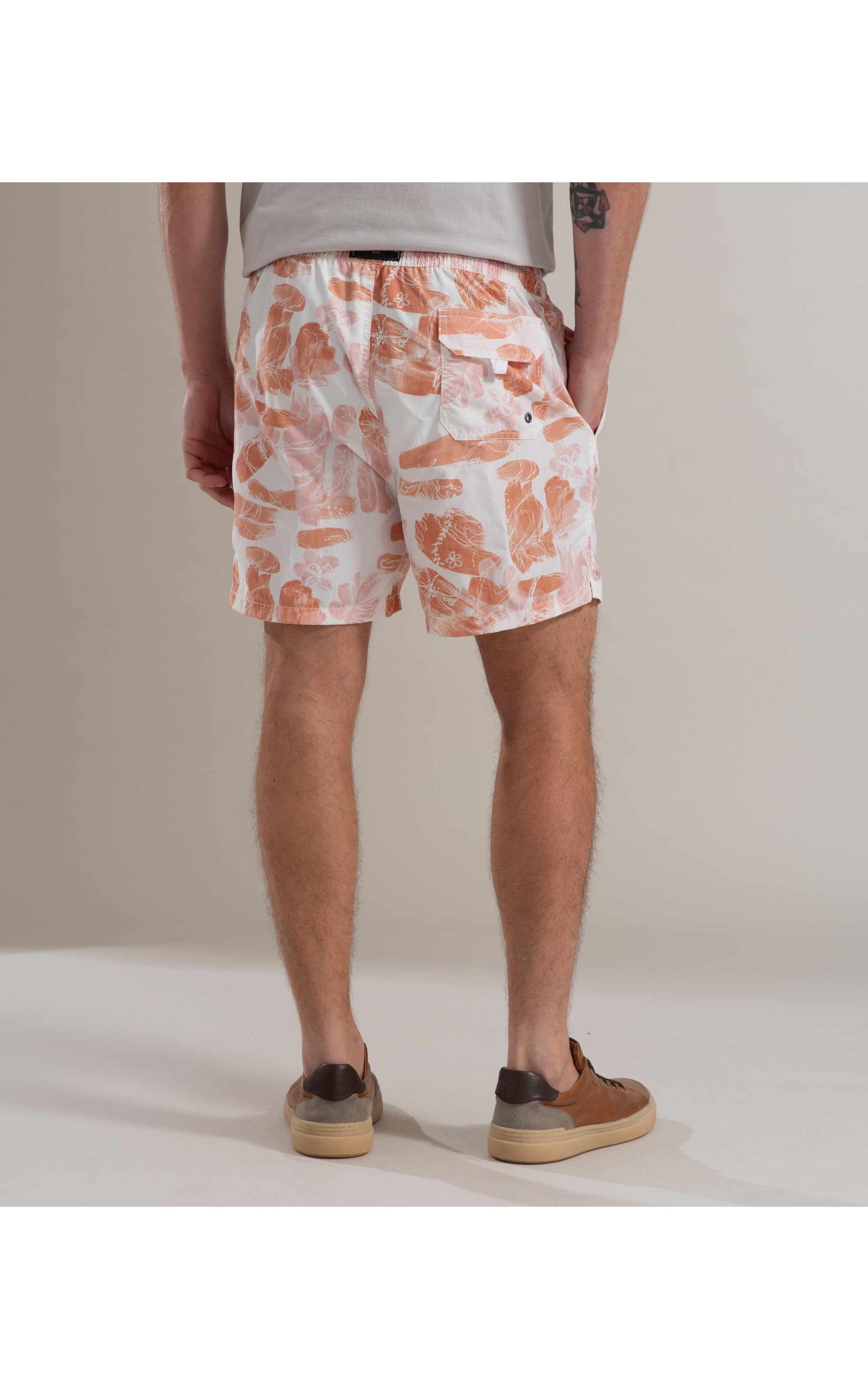  Beach Short Brushed Regular Laranja