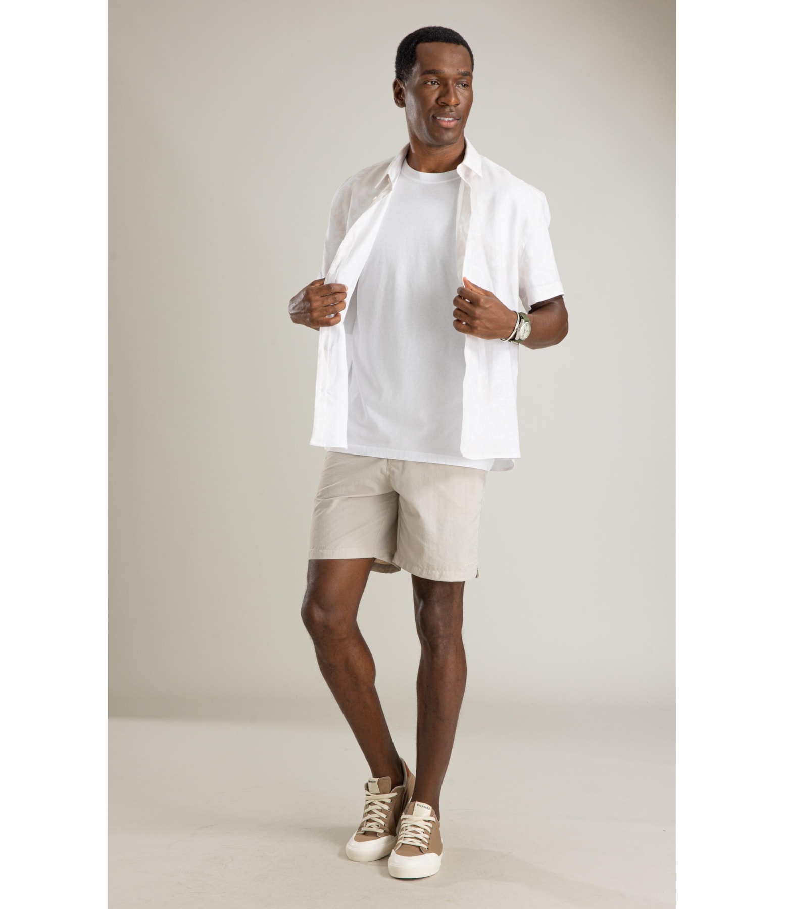 Beach Short Bucleboard Surf Long Cinza Claro