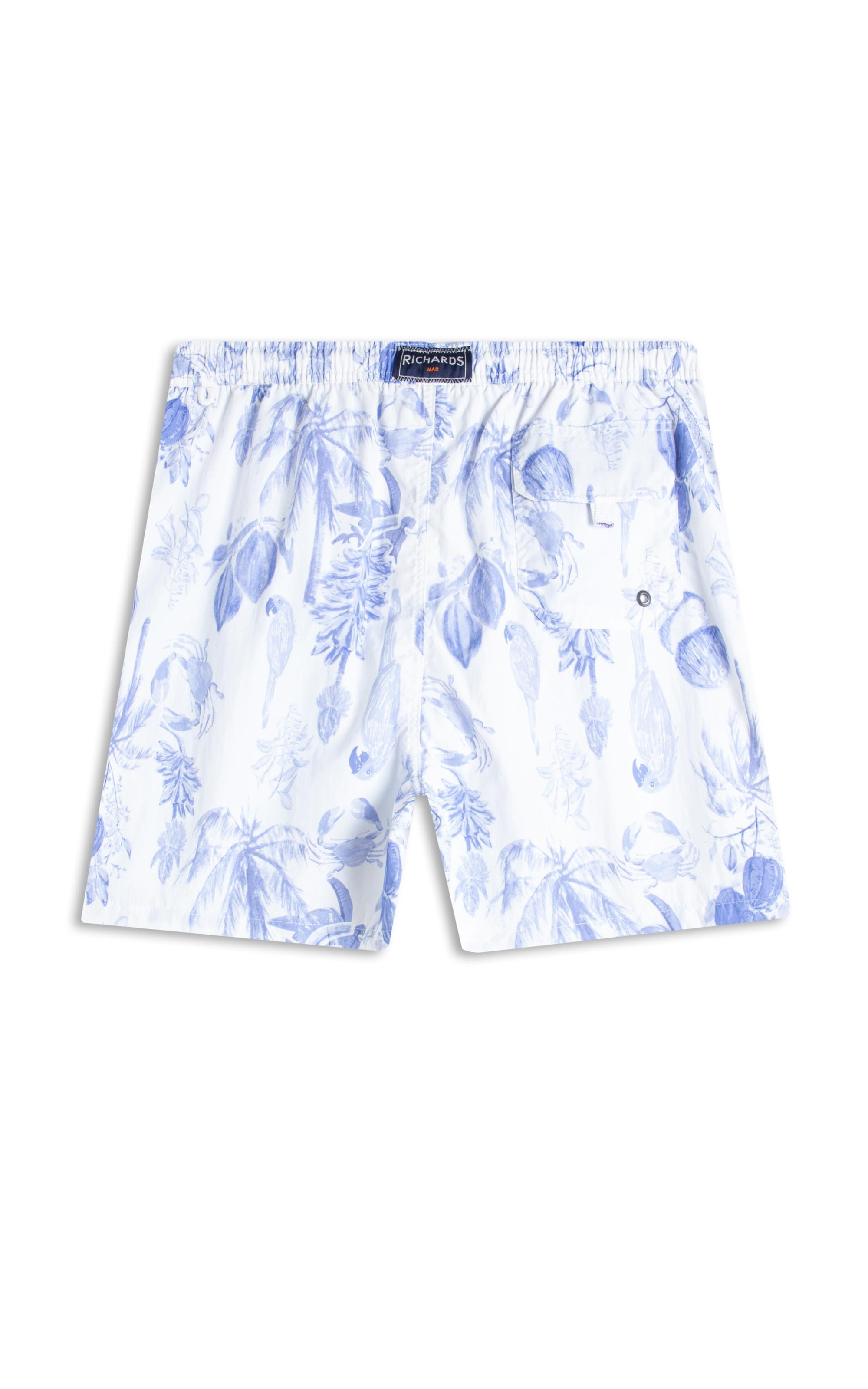 Beach Short Cacau Mono Regular Azul Bic