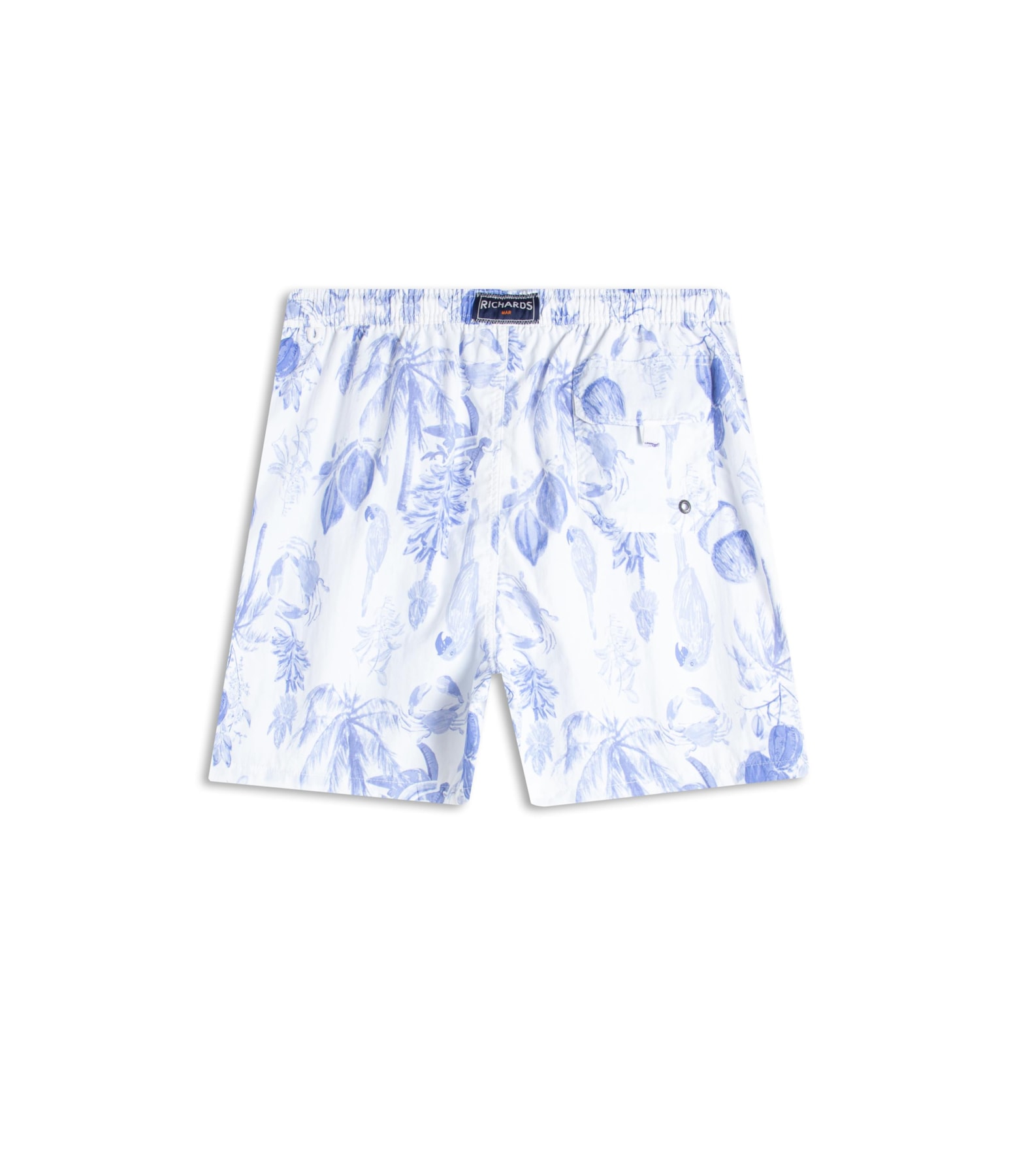 Beach Short Cacau Mono Regular Azul Bic