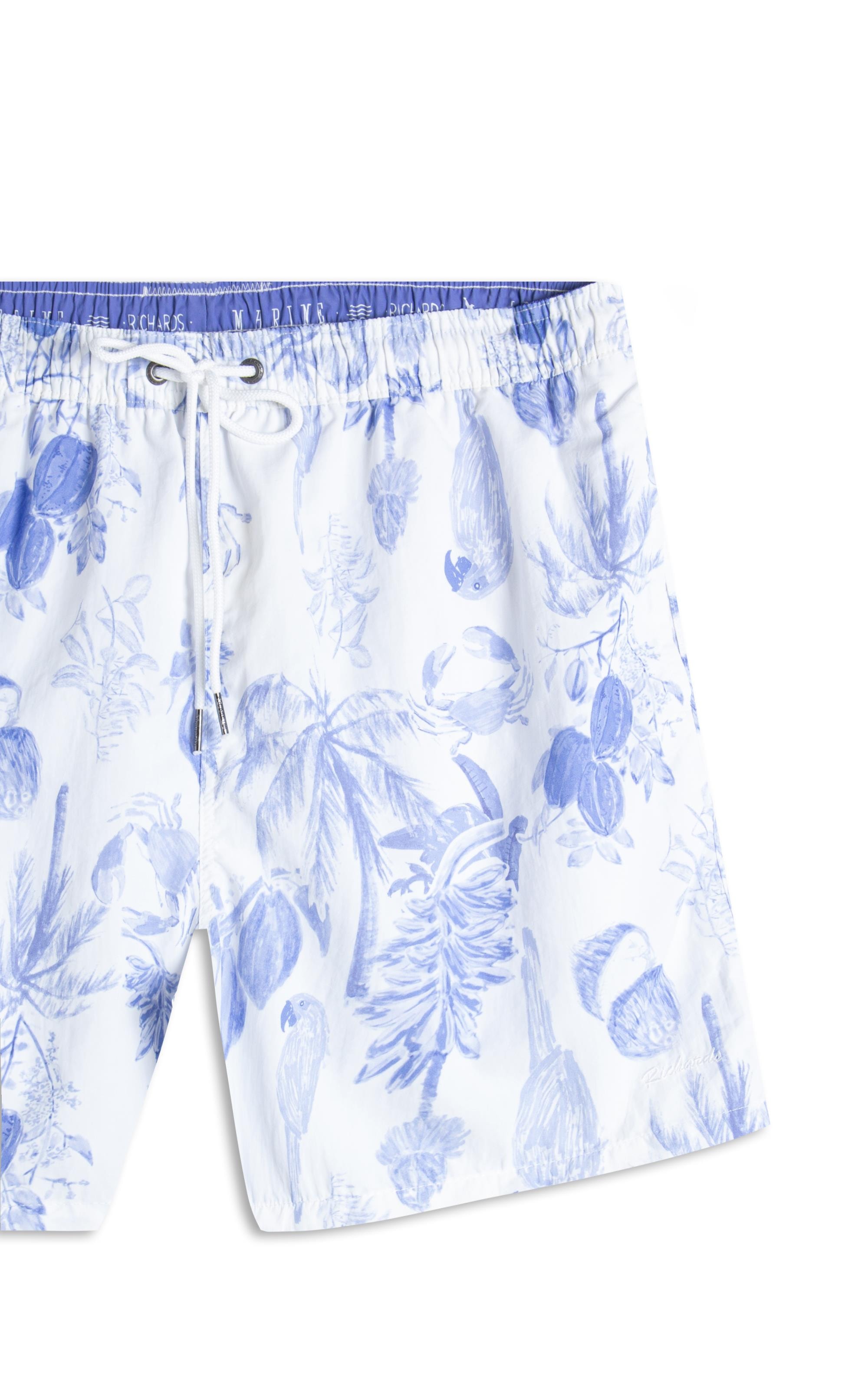 Beach Short Cacau Mono Regular Azul Bic