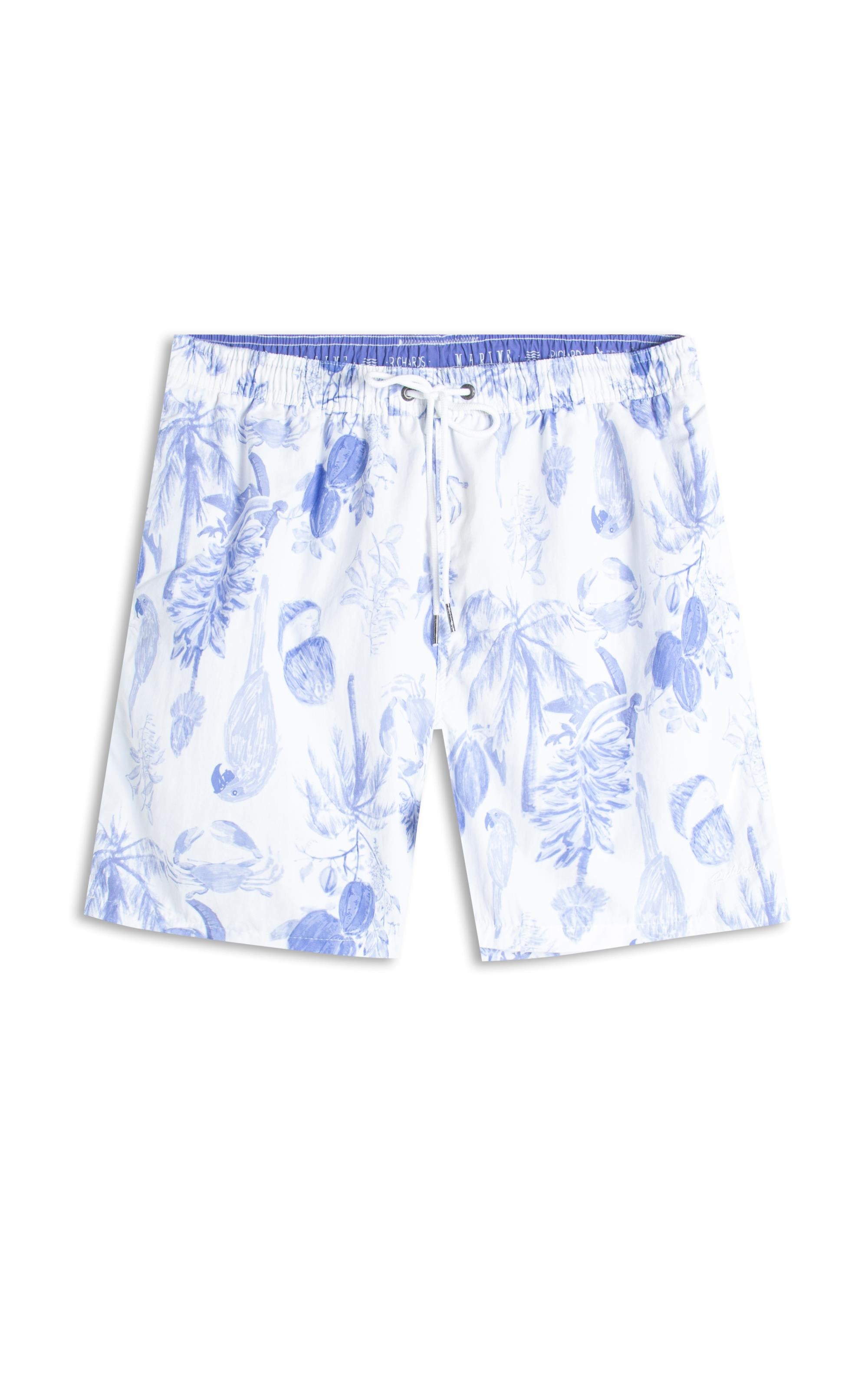 Beach Short Cacau Mono Regular Azul Bic