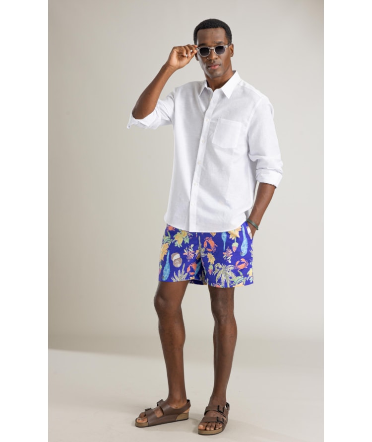 Beach Short Cacau Regular Roxo