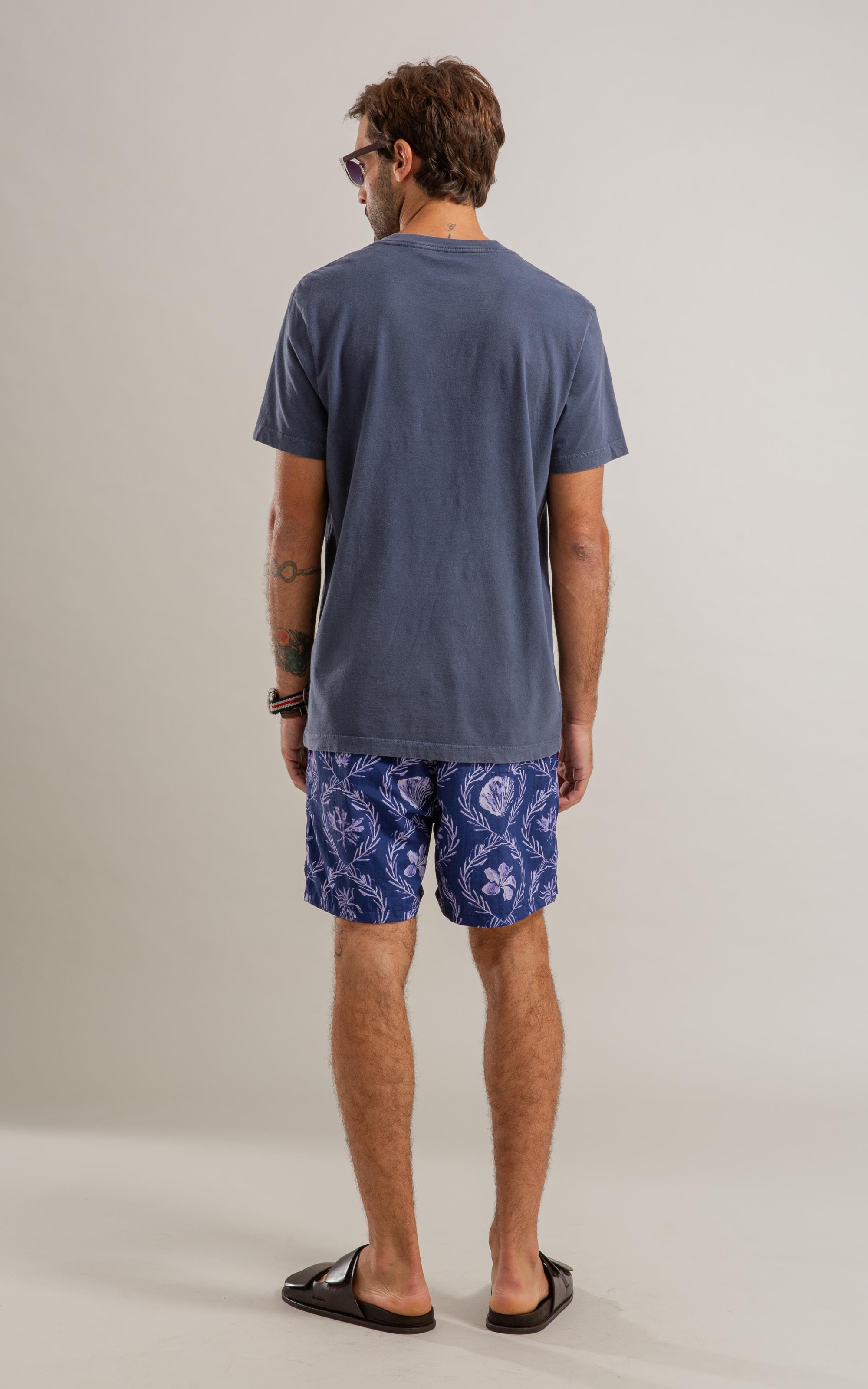Beach Short Camafeu Regular Dark Navy